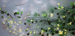 „Yellow Roses After Rain“ Blumenkunst-Landschaftsformat