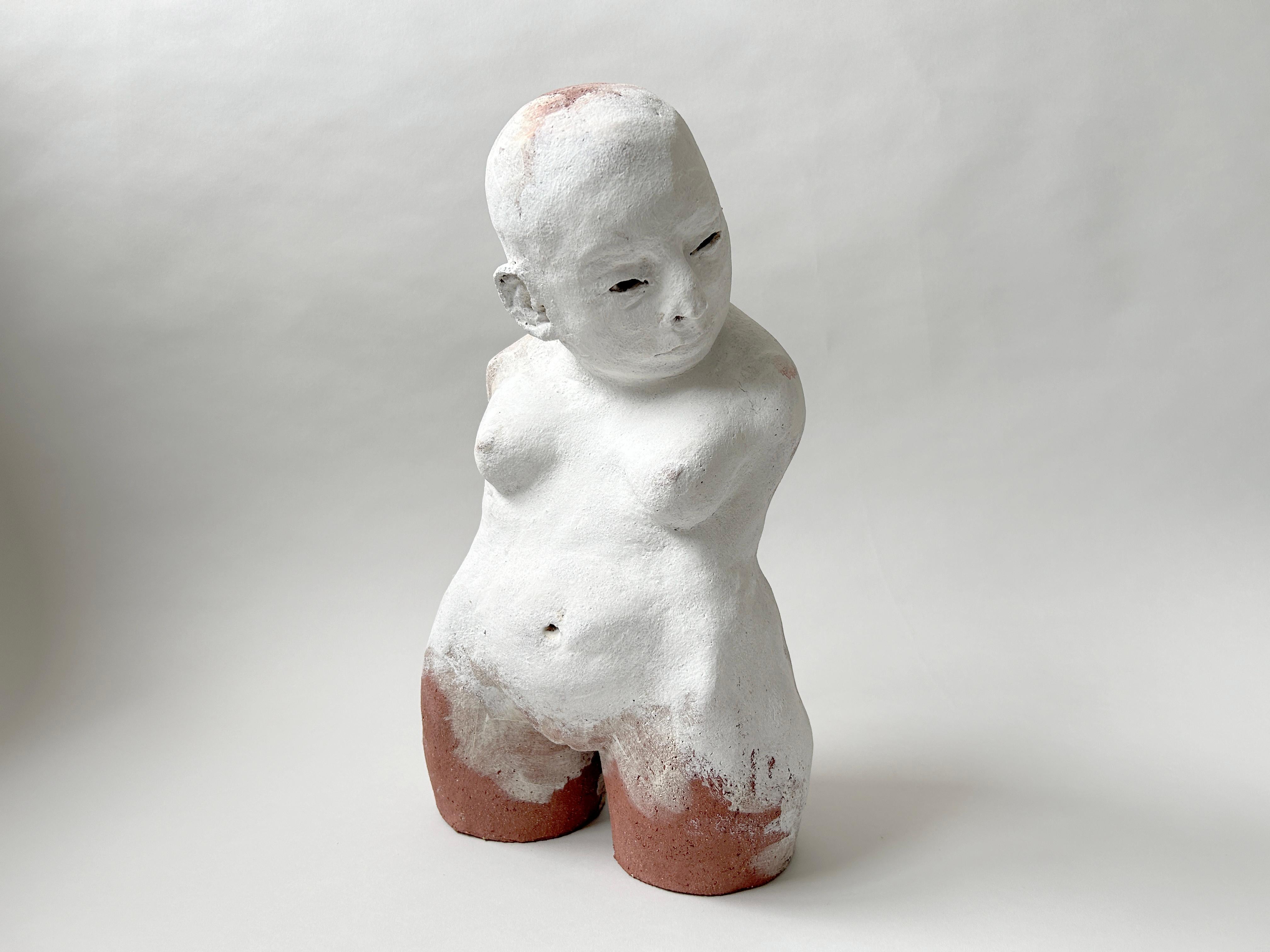 Scultura figurativa in gres: 'Banished l''. - Sculpture di Anastassia Zamaraeva 