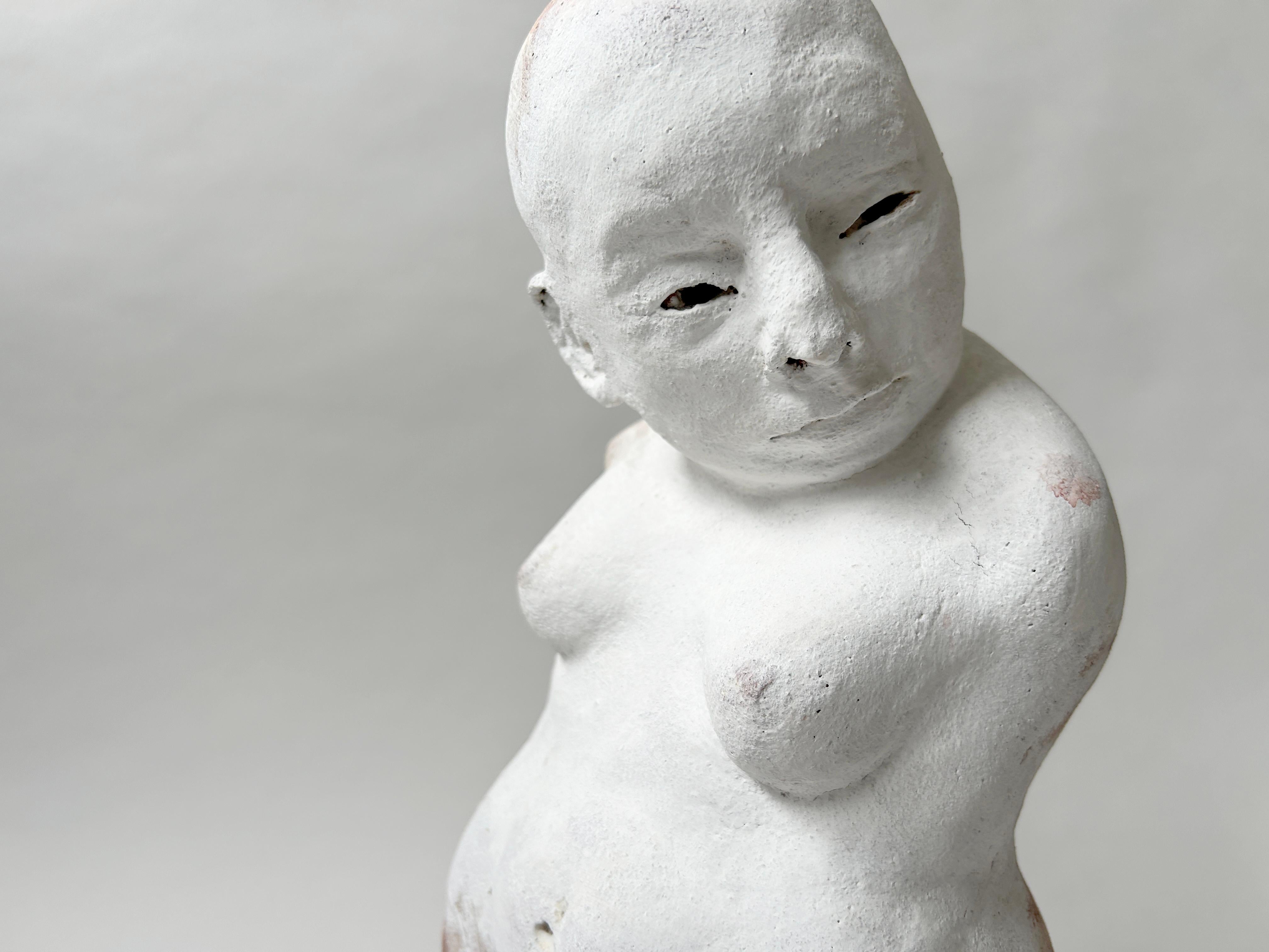 Scultura figurativa in gres: 'Banished l''. - Sculpture Contemporaneo di Anastassia Zamaraeva 