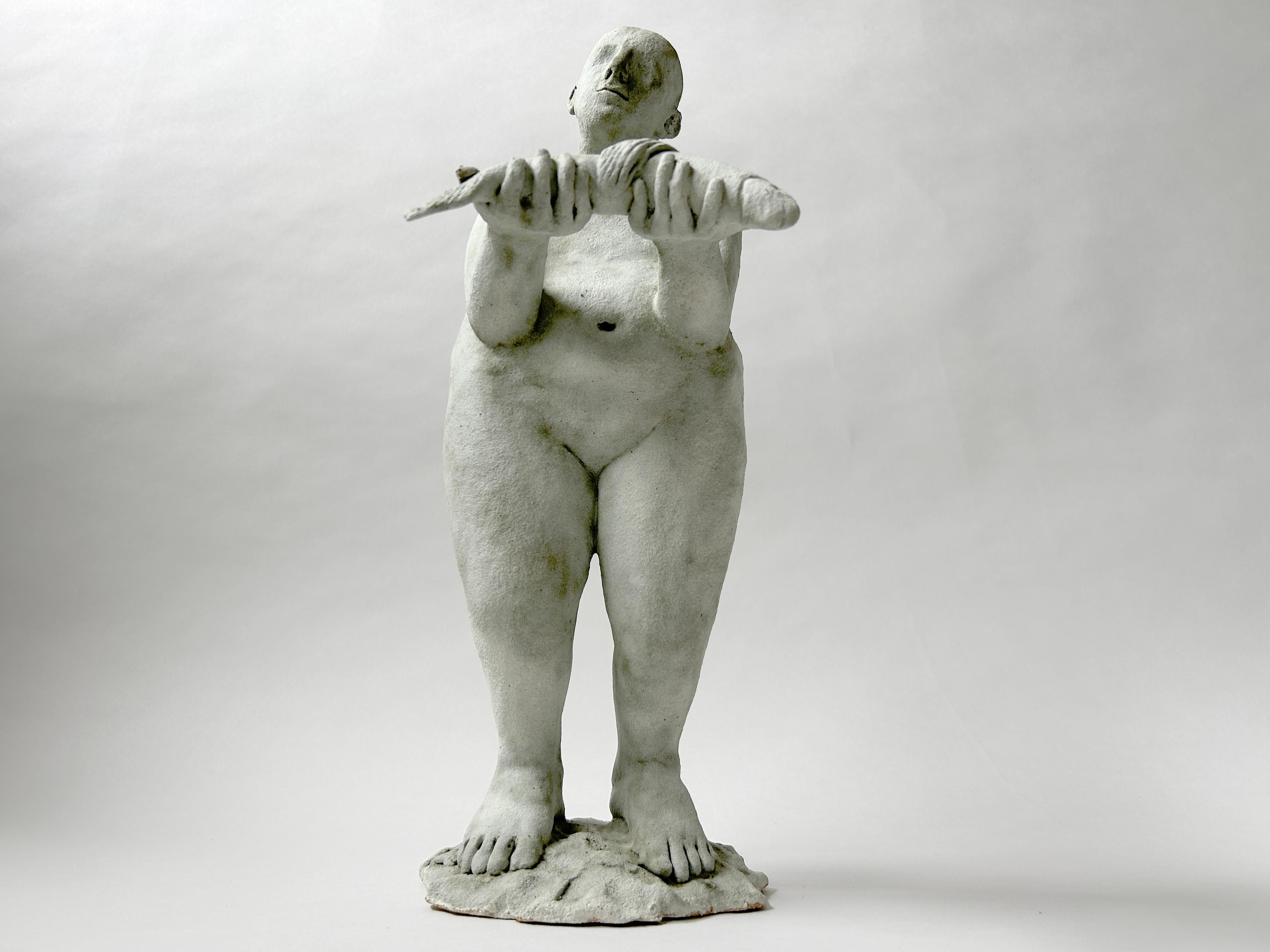 Sculpture figurative : « J'ai pris un poisson, j'ai pris un poisson ! en vente 1