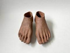 Escultura figurativa de gres: 'No te acerques'