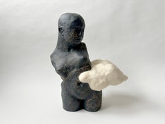 Escultura figurativa de gres: 'Figura de paisaje l'
