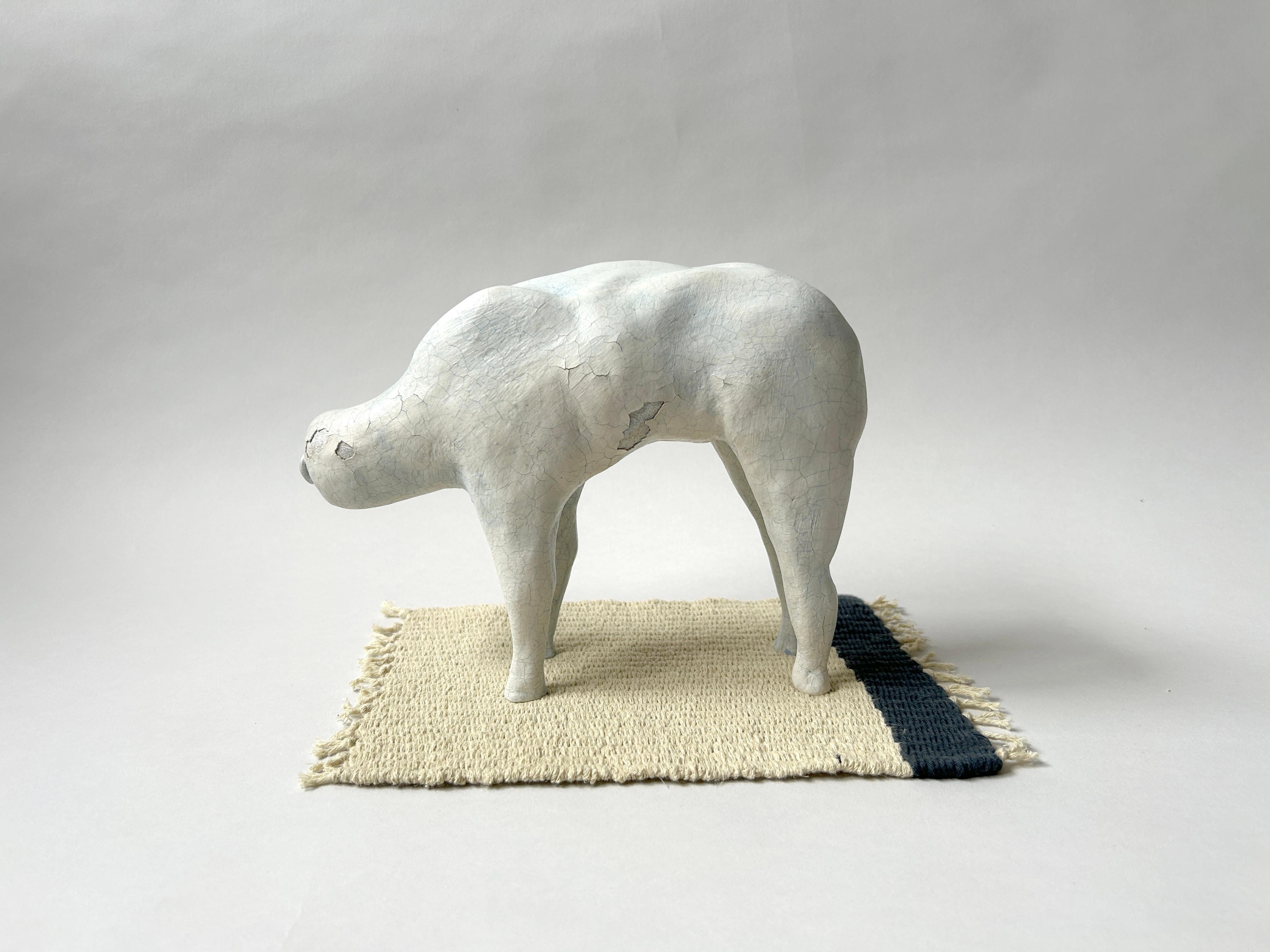 Escultura figurativa de gres: 'Ñu domesticado' - Sculpture de Anastassia Zamaraeva 
