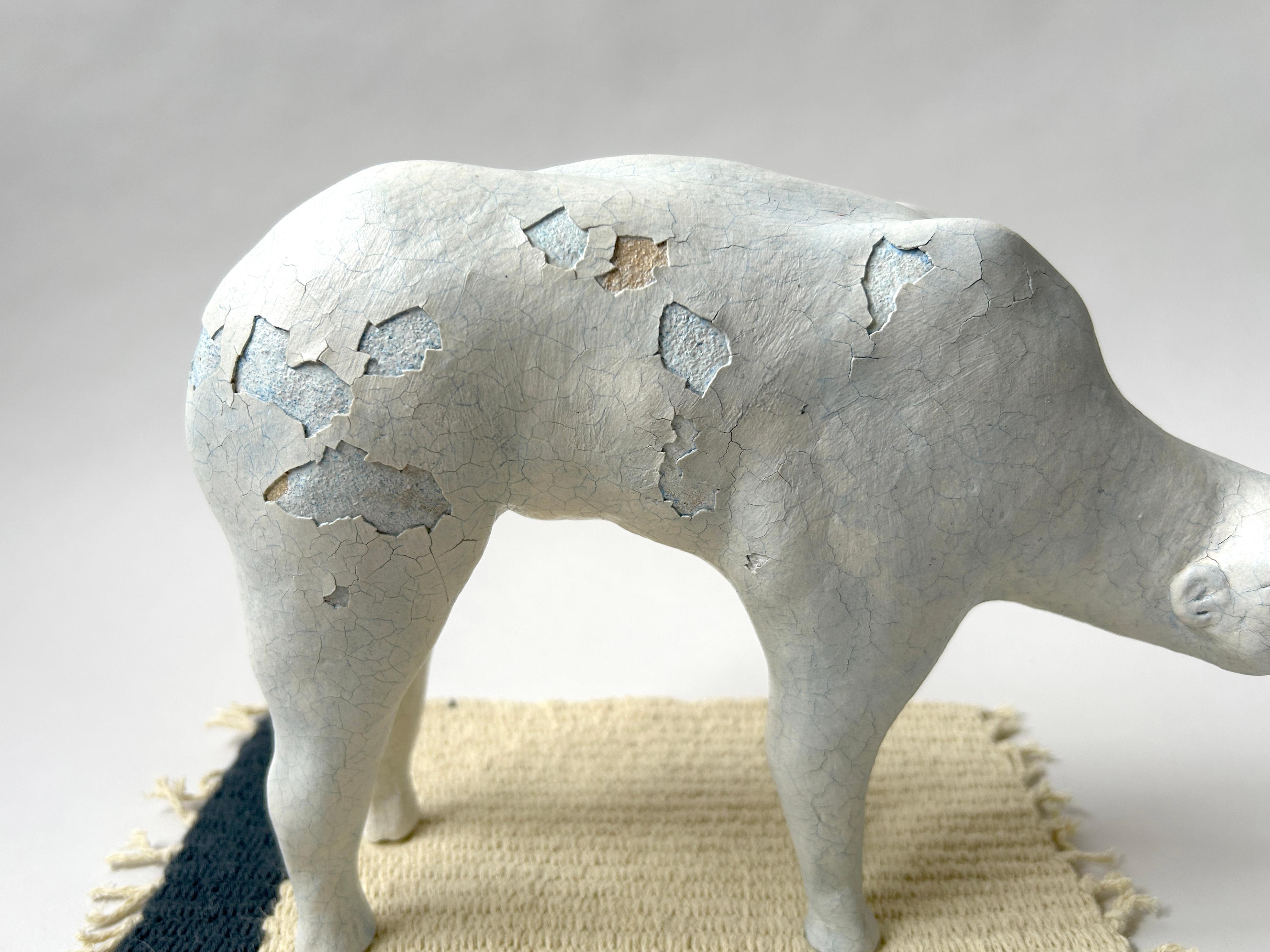 Escultura figurativa de gres: 'Ñu domesticado' - Sculpture Contemporáneo de Anastassia Zamaraeva 