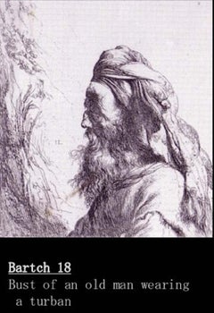 Rembrandt in Bronze - "Bust of an Old Man with Turban", unique etching sculpture