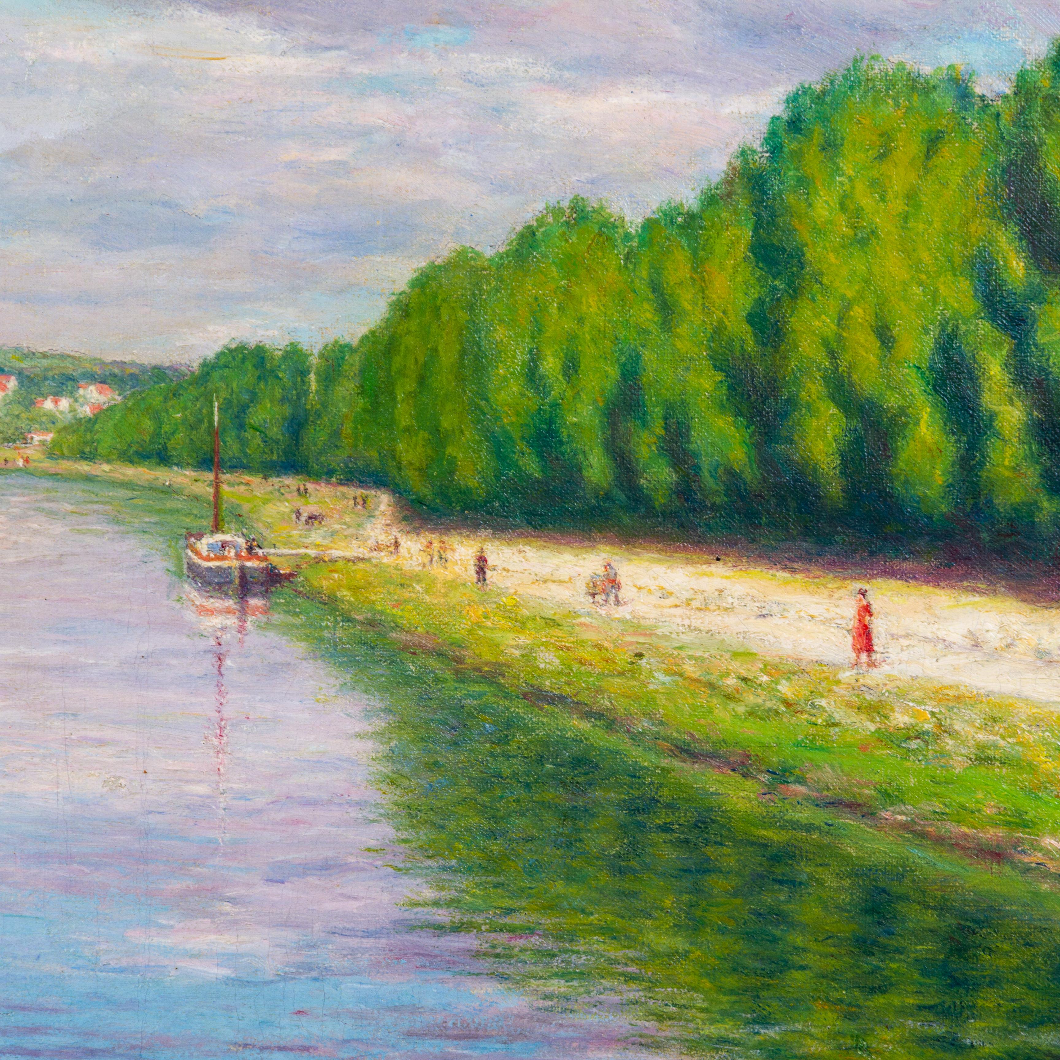 Anatole Hillairet (1880-1928) Französisches signiertes impressionistisches Landschaftsgemälde 
Abmessungen: 55cm x 46cm, signiert
Guter Zustand, bereit zum Aufhängen
Aus einer privaten Sammlung.
Kostenloser internationaler Versand.