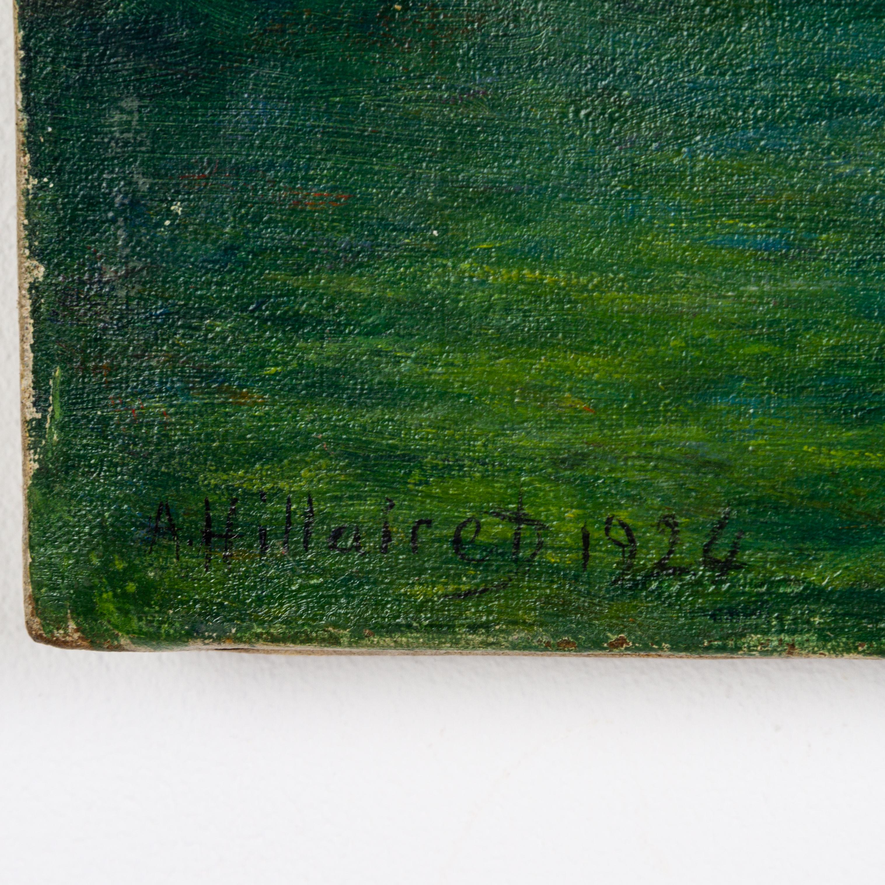 Anatole Hillairet (1880-1928) Französisches signiertes impressionistisches Landschaftsgemälde im Zustand „Gut“ im Angebot in Nottingham, GB