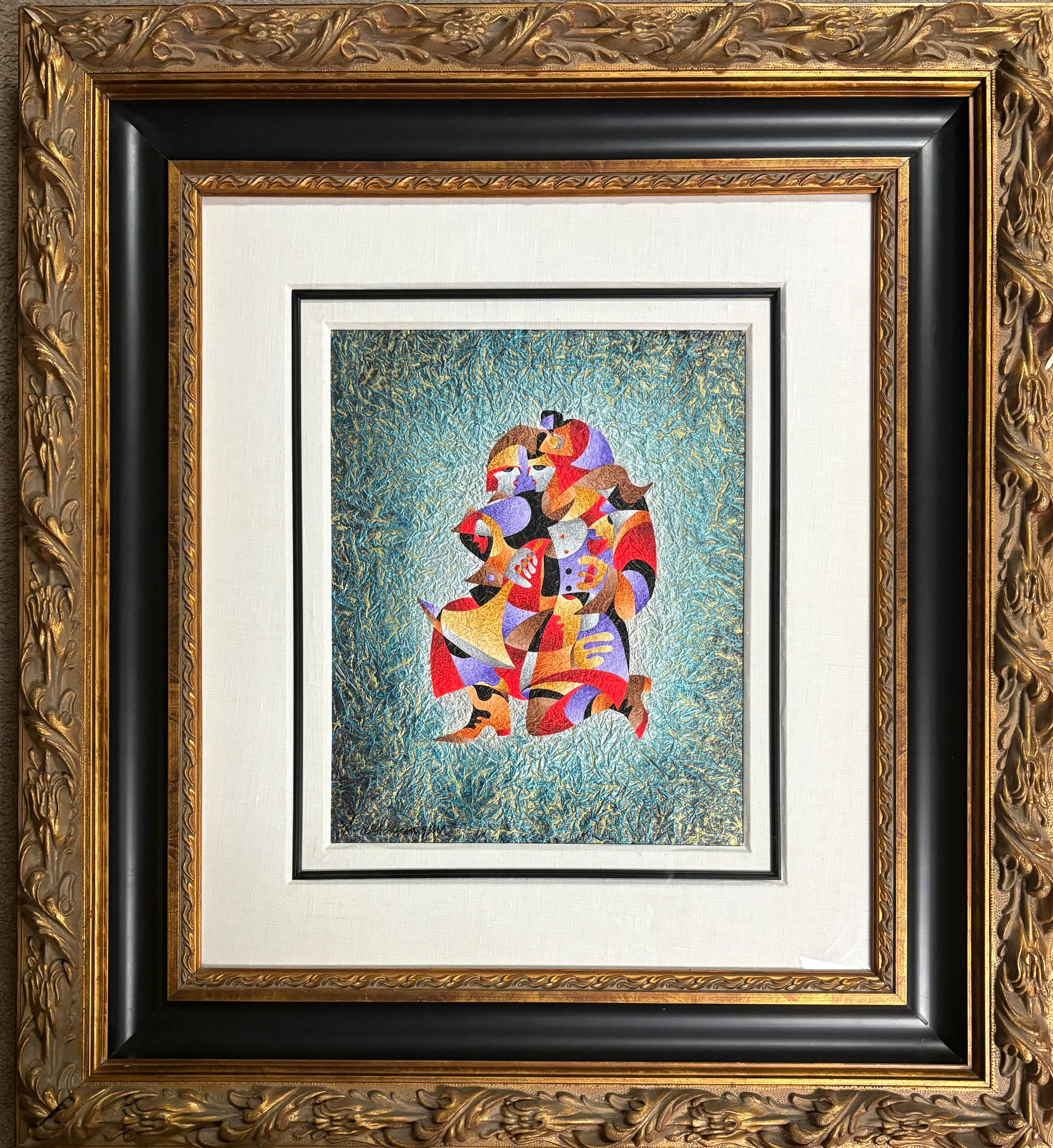 "celebrazione segreta" - Painting di Anatole Krasnyansky