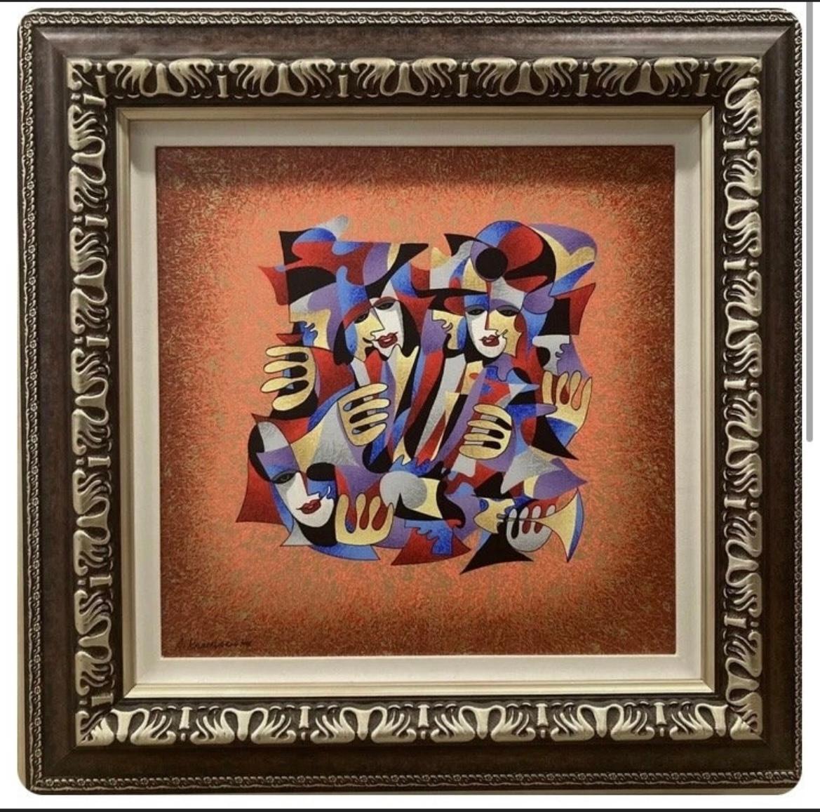 “ accordion ii” - Print by Anatole Krasnyansky