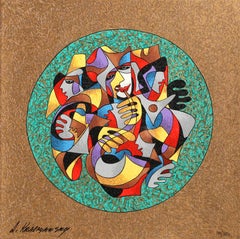 Band, Siebdruck, signiert und nummeriert mit Marker von Anatole Krasnyansky