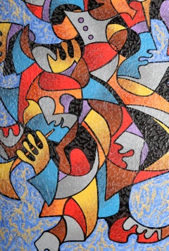 Ceremony, Screenprint, signed and numbered in marker by Anatole Krasnyansky