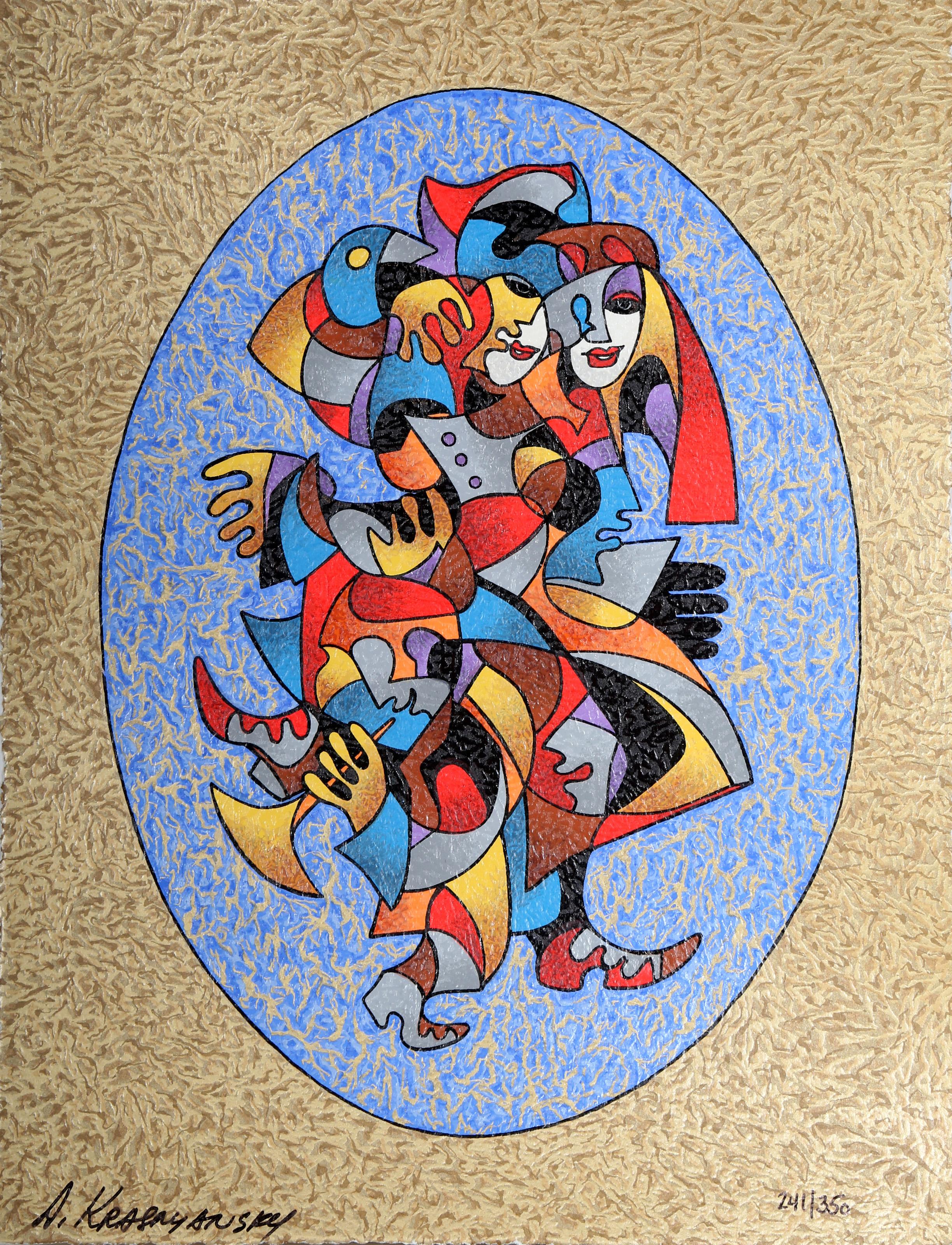 Ceremony, Screenprint, signed and numbered in marker by Anatole Krasnyansky For Sale 1