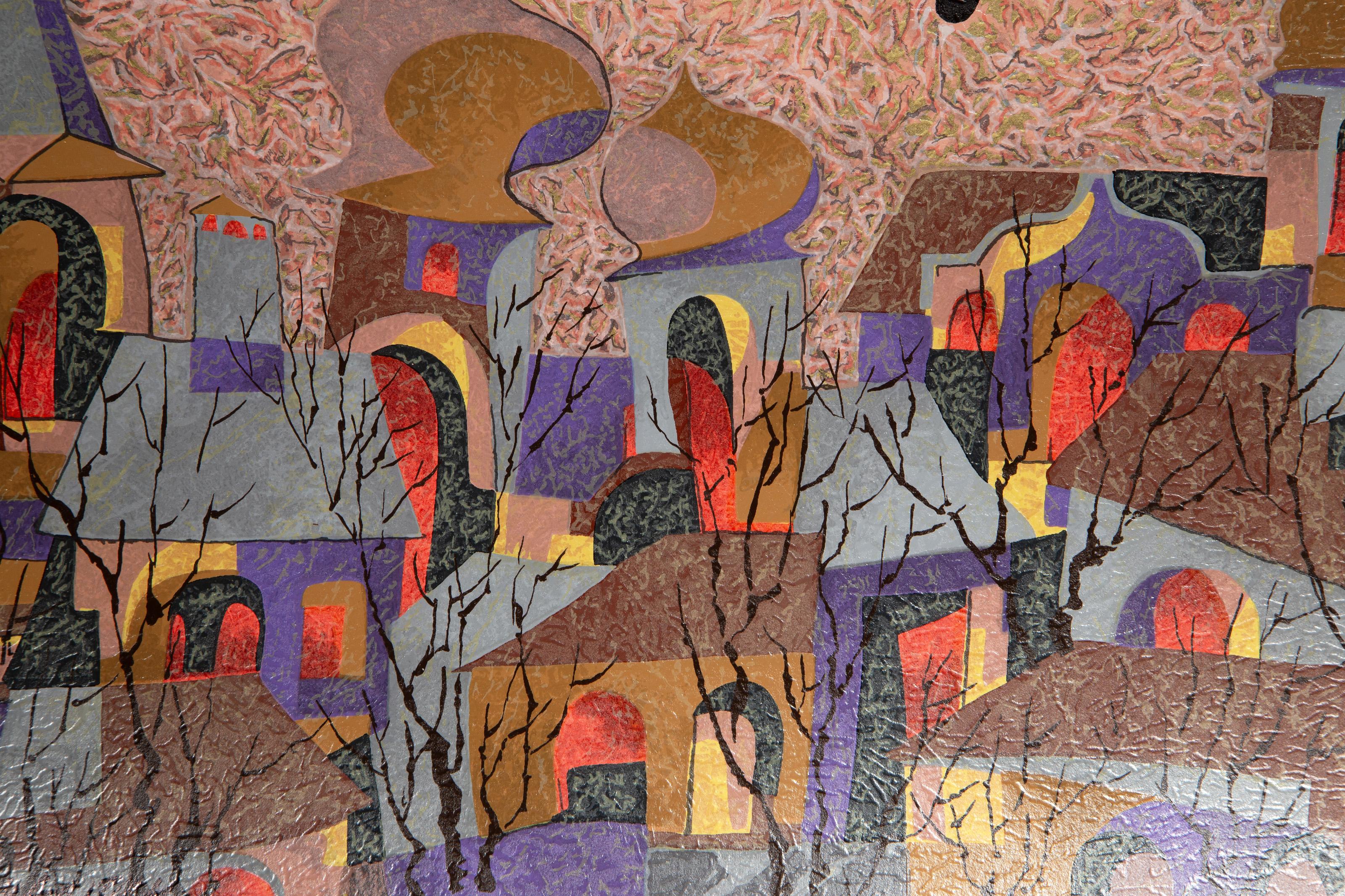 Fly Over The City II, serigrafia di Anatole Krasnyansky 2