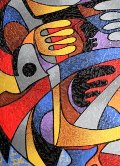 Musiker, Siebdruck, signiert und nummeriert mit Marker von Anatole Krasnyansky