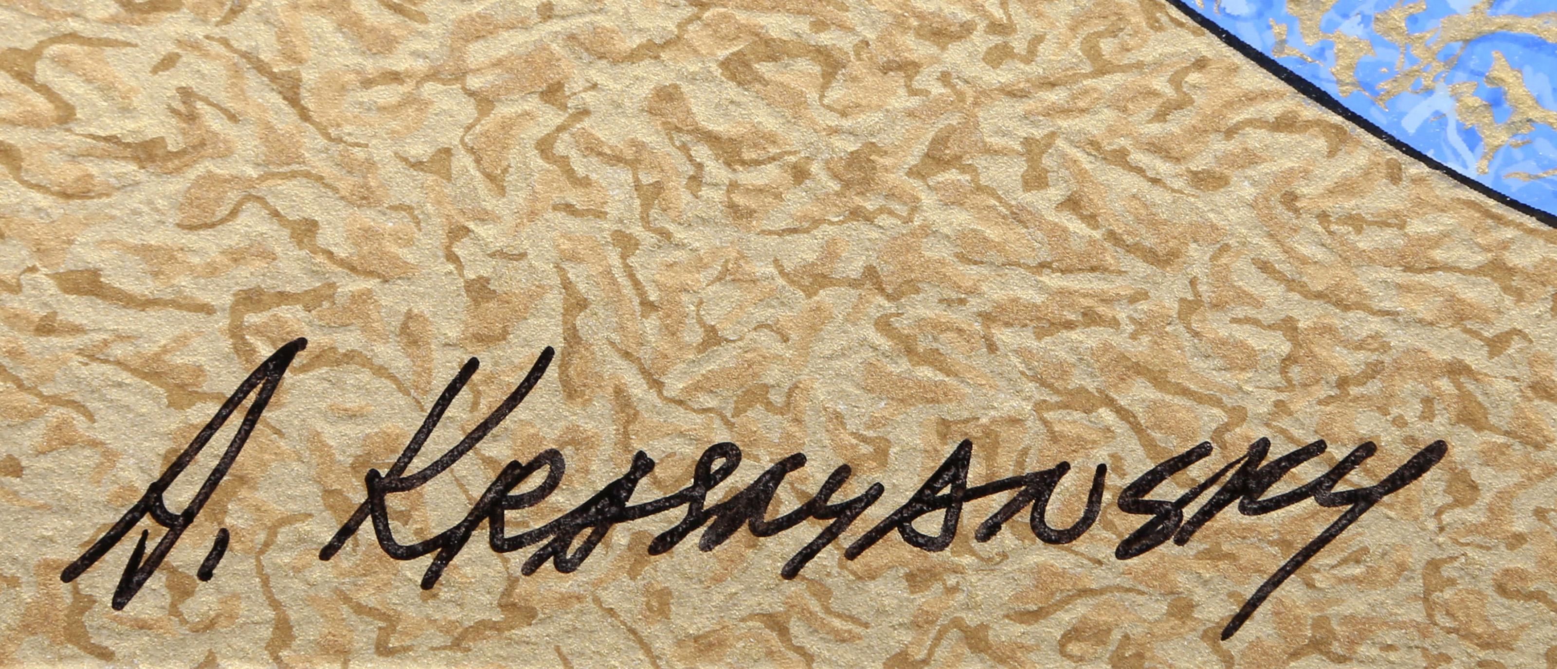 Musicisti, Serigrafia, firmata e numerata a pennarello da Anatole Krasnyansky in vendita 3