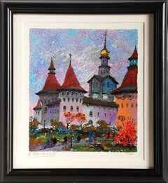 Old Towers of Kyiv , Screenprint, signed and numbered in pencil