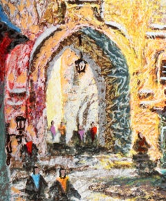 Street of Old Prague, Signed Screenprint by Anatole Krasnyansky