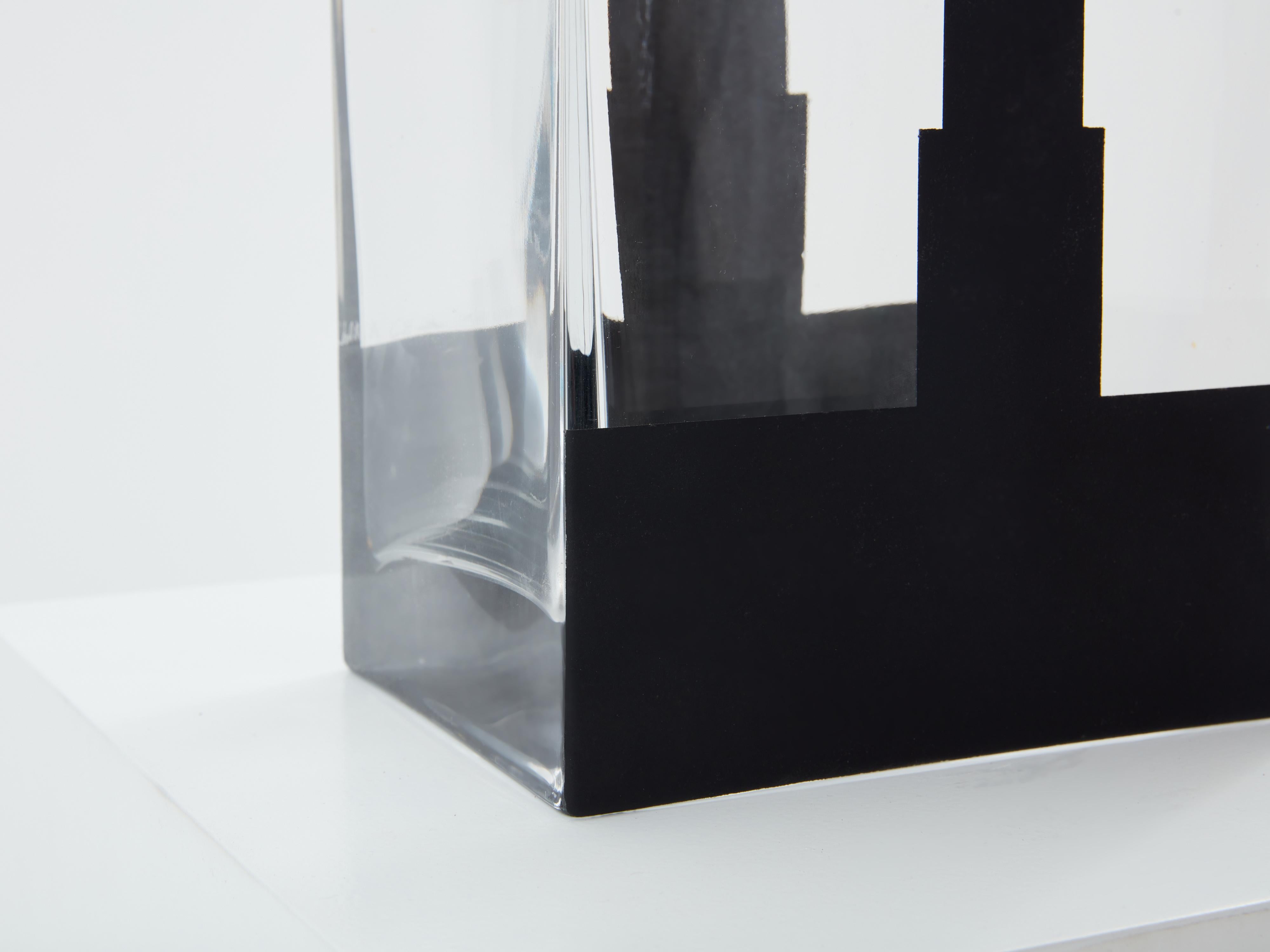 Anatole Riecke Französische Art-déco-Vase aus Milchglas im Art déco-Stil 1932  im Angebot 1