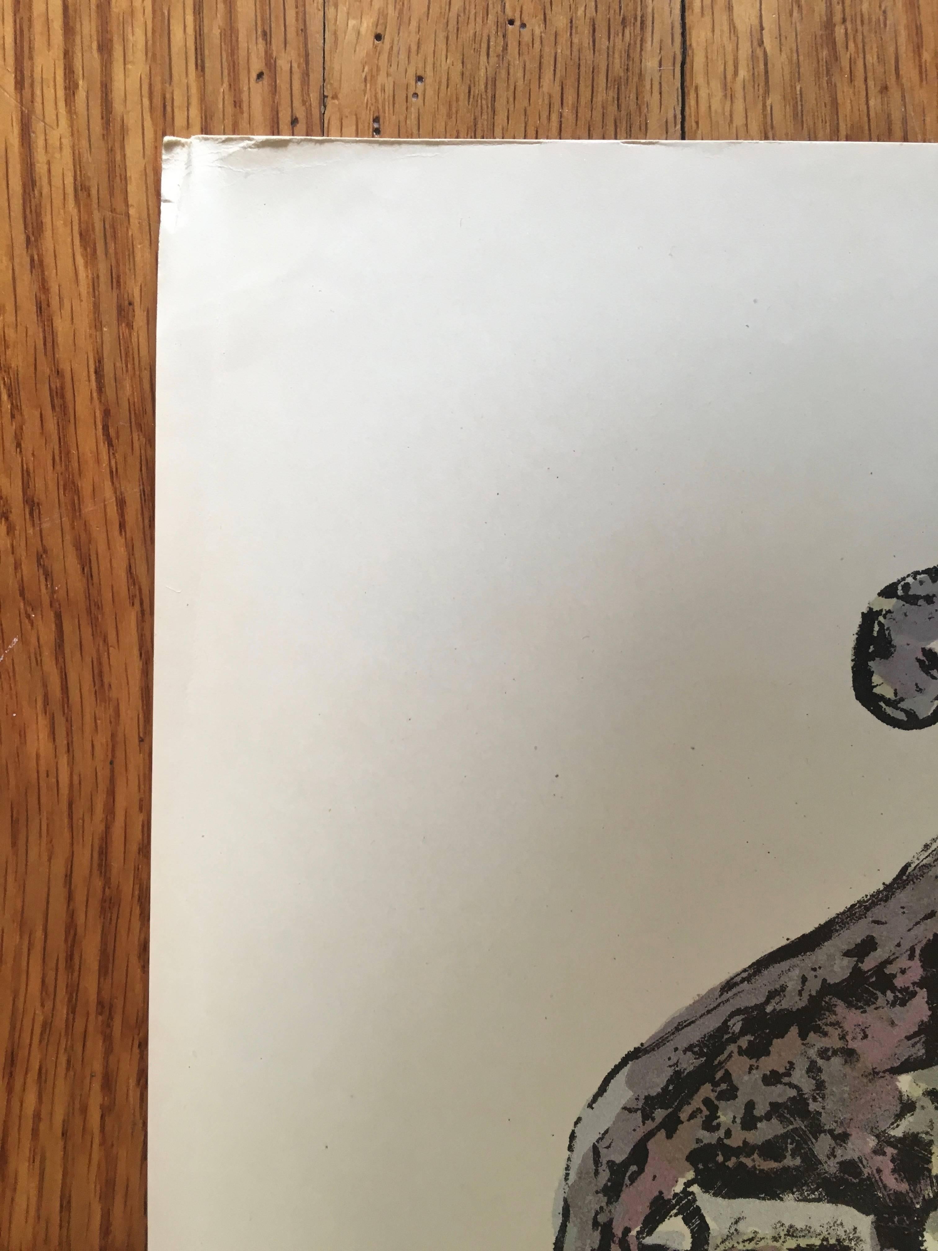 Litografía judaica en color, firmada y fechada a lápiz.

Anatoli Lwowitch Kaplan fue un pintor, escultor y grabador ruso, cuyas obras reflejan a menudo sus orígenes judíos.
Su padre era carnicero en Rahachow, que en aquella época se hallaba dentro