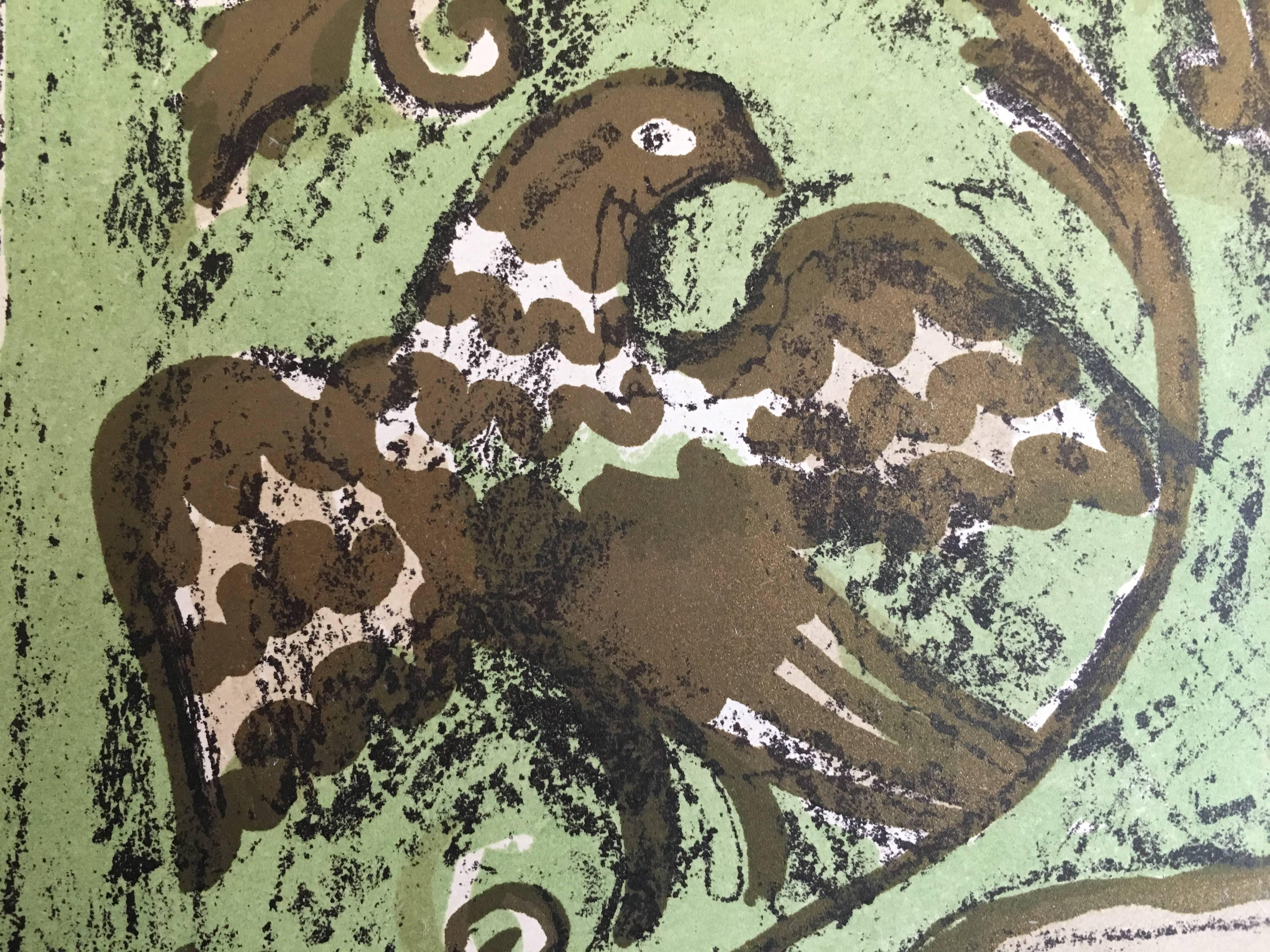 Lithographie judaïque russe ancienne en vente 2