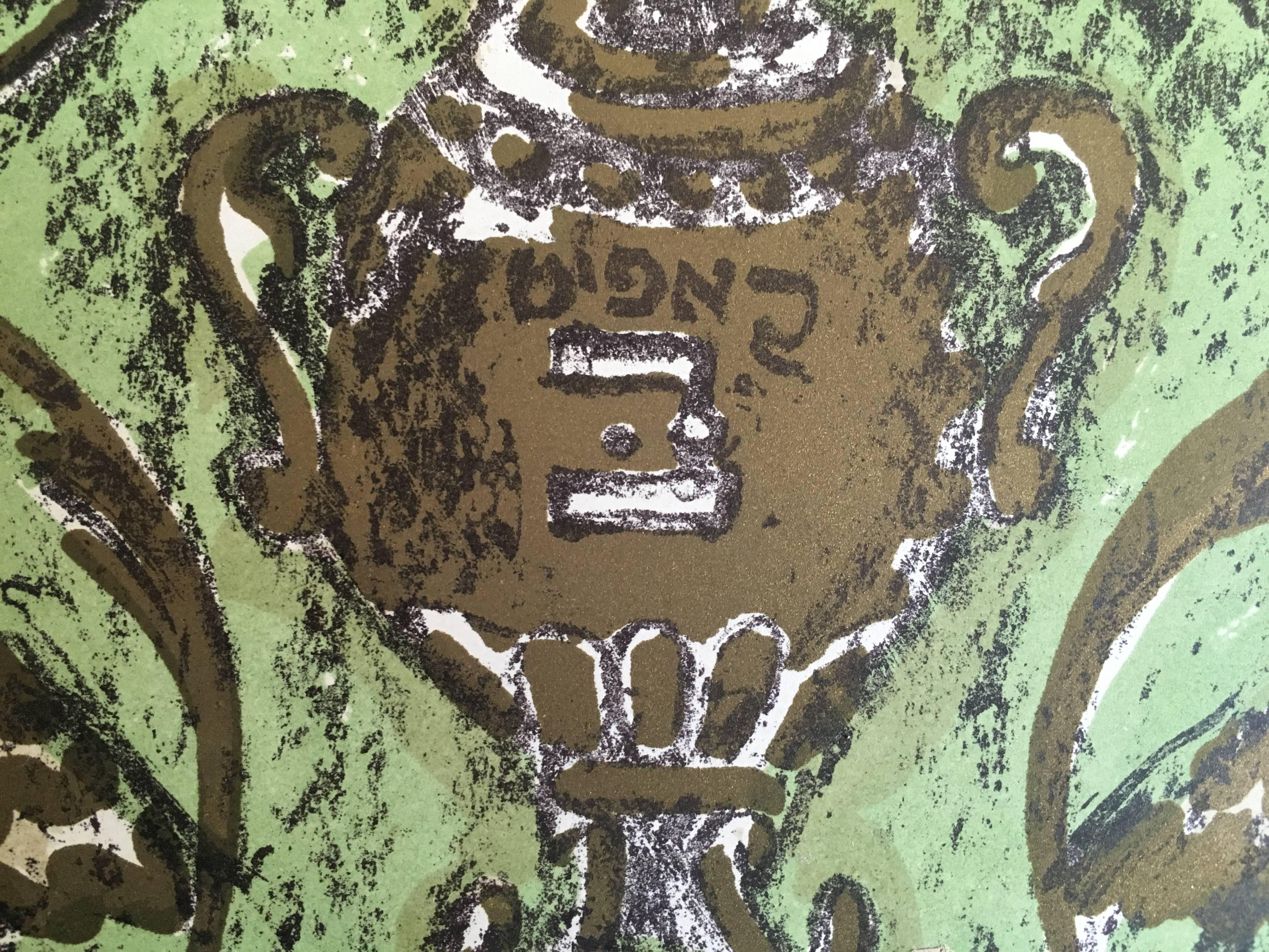 Scena di shtetl russo d'epoca, litografia Judaica in vendita 3