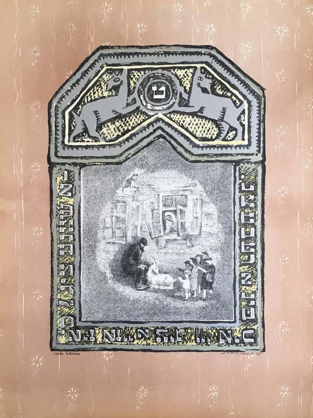 Barbara Trupp Egyptian Revival Lithograph at 1stDibs goldeneye