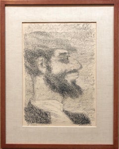 Vintage Russian Shtetl, Scene Judaica Lithograph Jewish Portrait