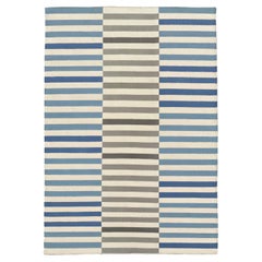 Anatolia Stripe Rug_BlueGray_Flatweave Handwoven Rug by Studio Marmi Anatolia Stripe Rug_BlueGray_Flatweave Handwoven Rug by Studio Marmi