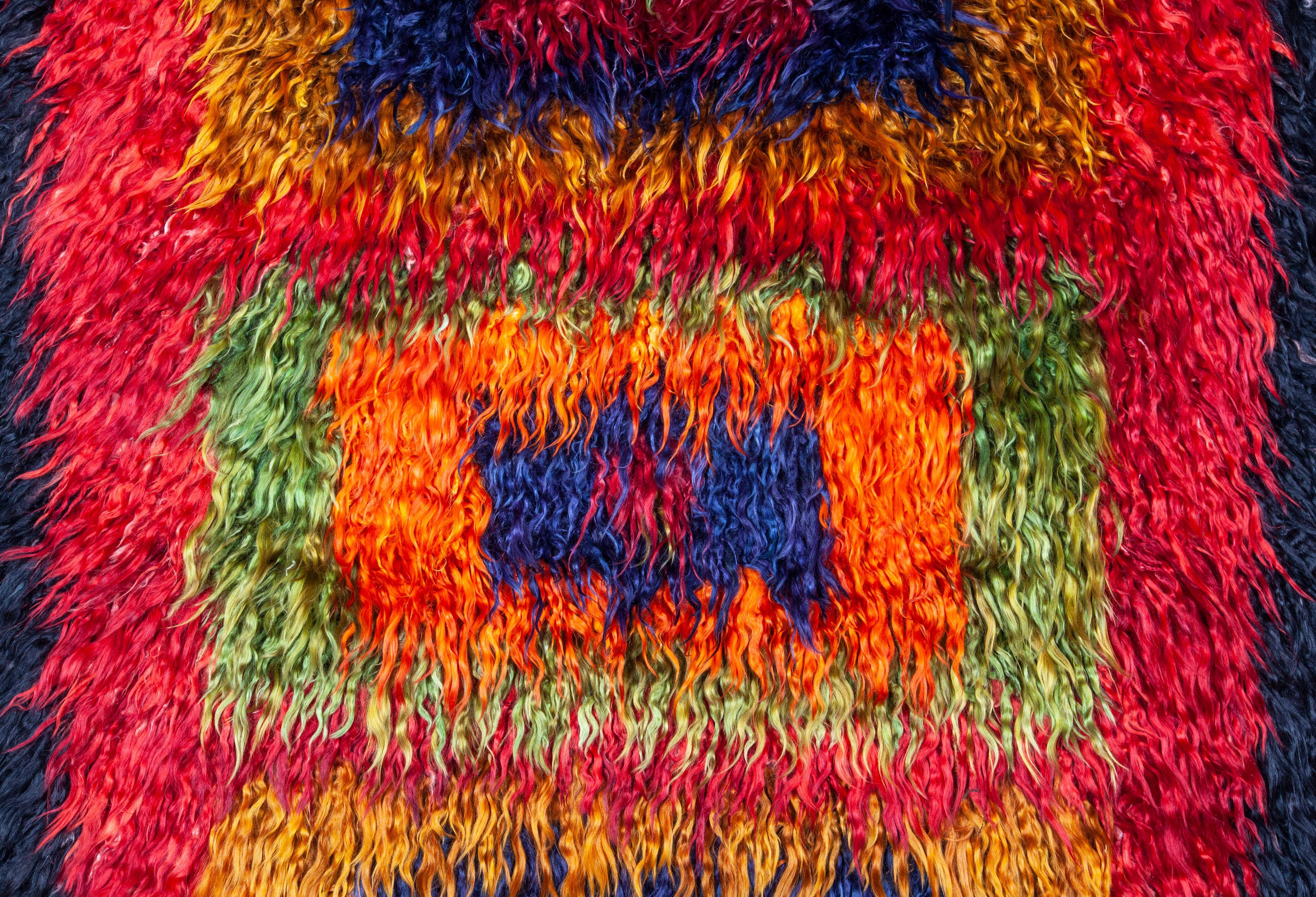 Tulu Anatolian Angora Filikli 'Mohair' Rug, 1960s