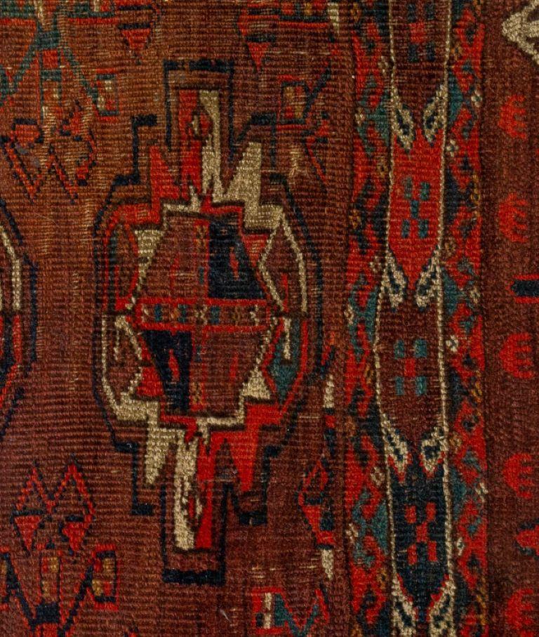 Anatolian Antique Rug Fragment 3.8' x 2.4' In Good Condition For Sale In New York, NY