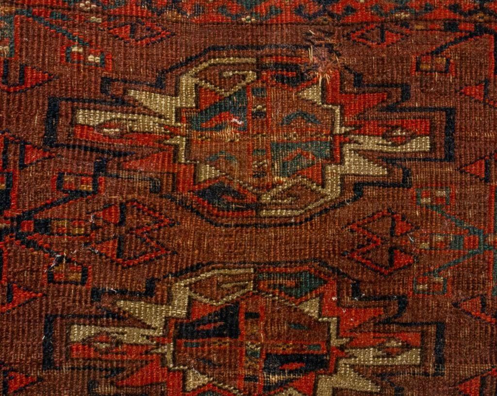 19th Century Anatolian Antique Rug Fragment 3.8' x 2.4' For Sale