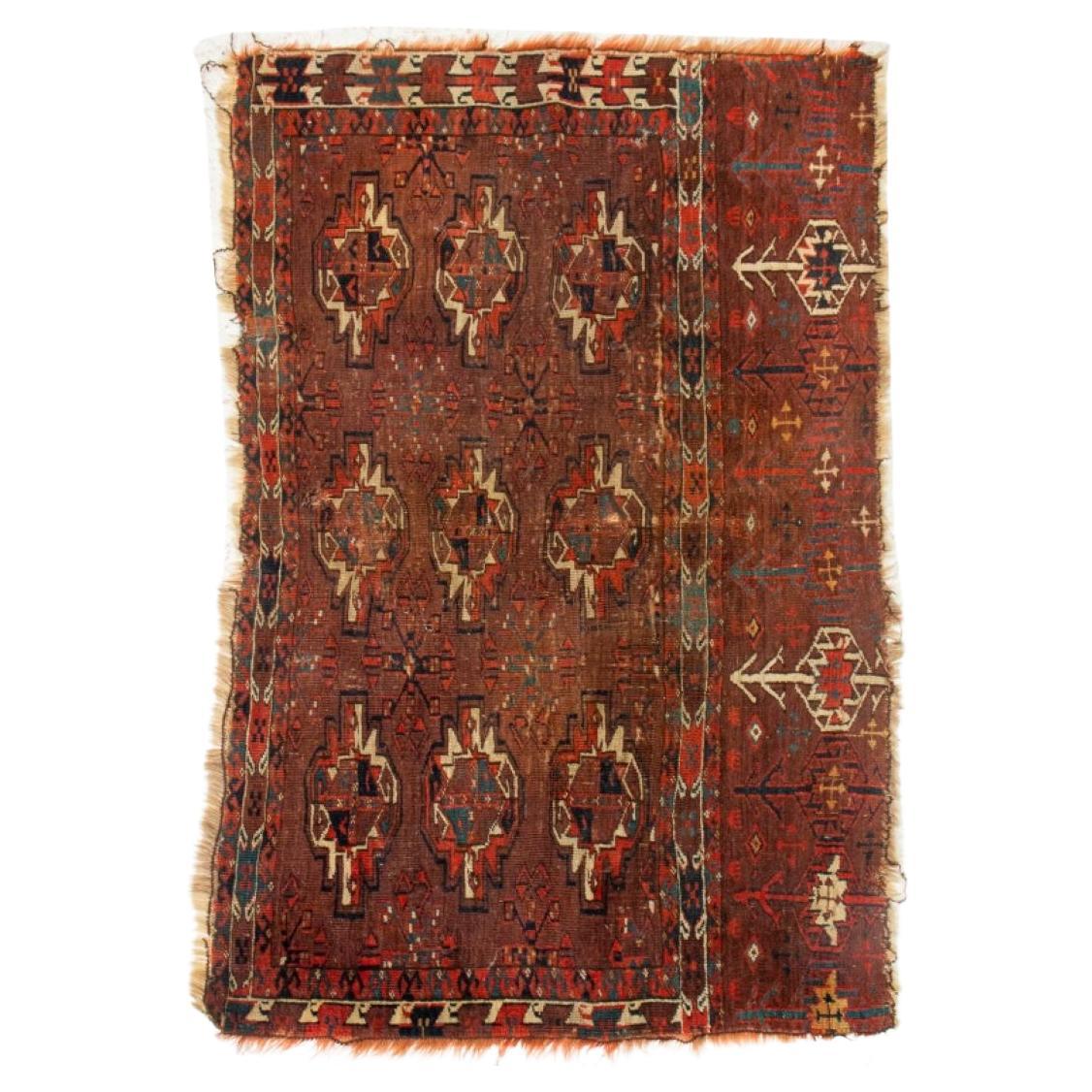 Anatolian Antique Rug Fragment 3.8' x 2.4' For Sale