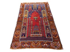 Anatolian Antique Yahyali Village Prayer Rug 1900 - 1920 Collectors item