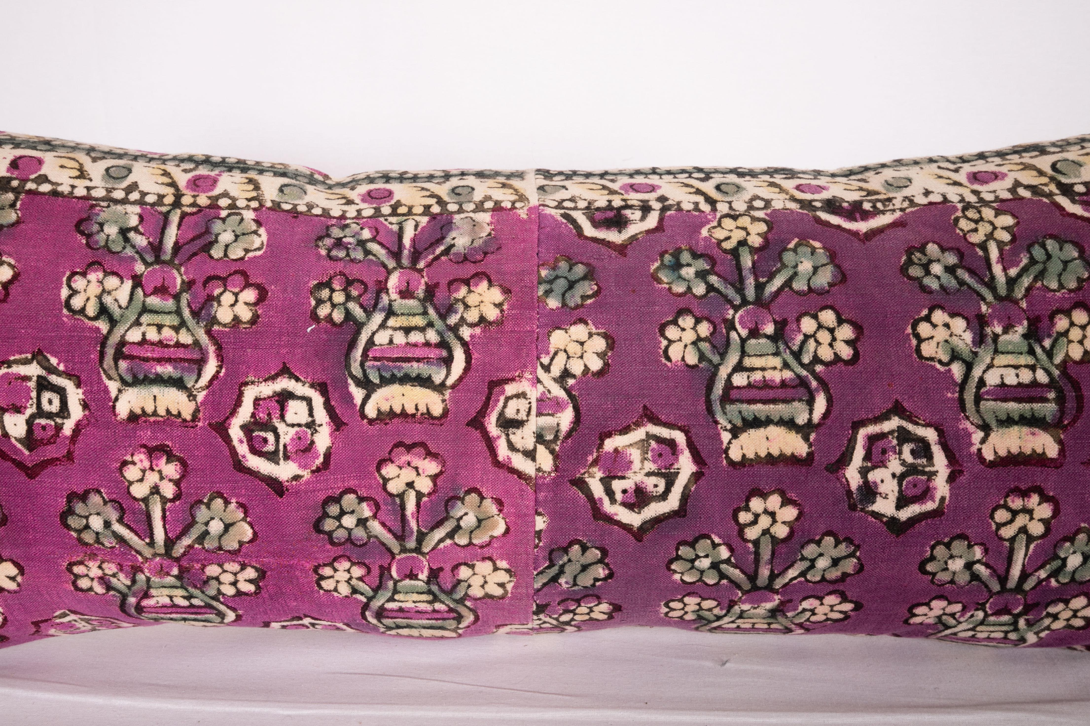 Turkish Anatolian Block Print Pillow Case , Mid 20th C For Sale