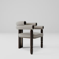 Chaise anatolienne, style moderne de l'époque médiévale, tissu en velours, Studio Kirkit
