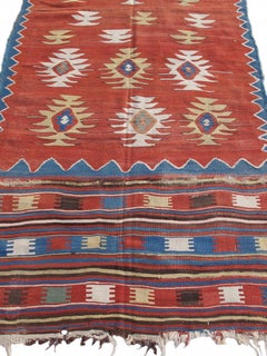 Anatolian Fethyie Kilim, c. 1800