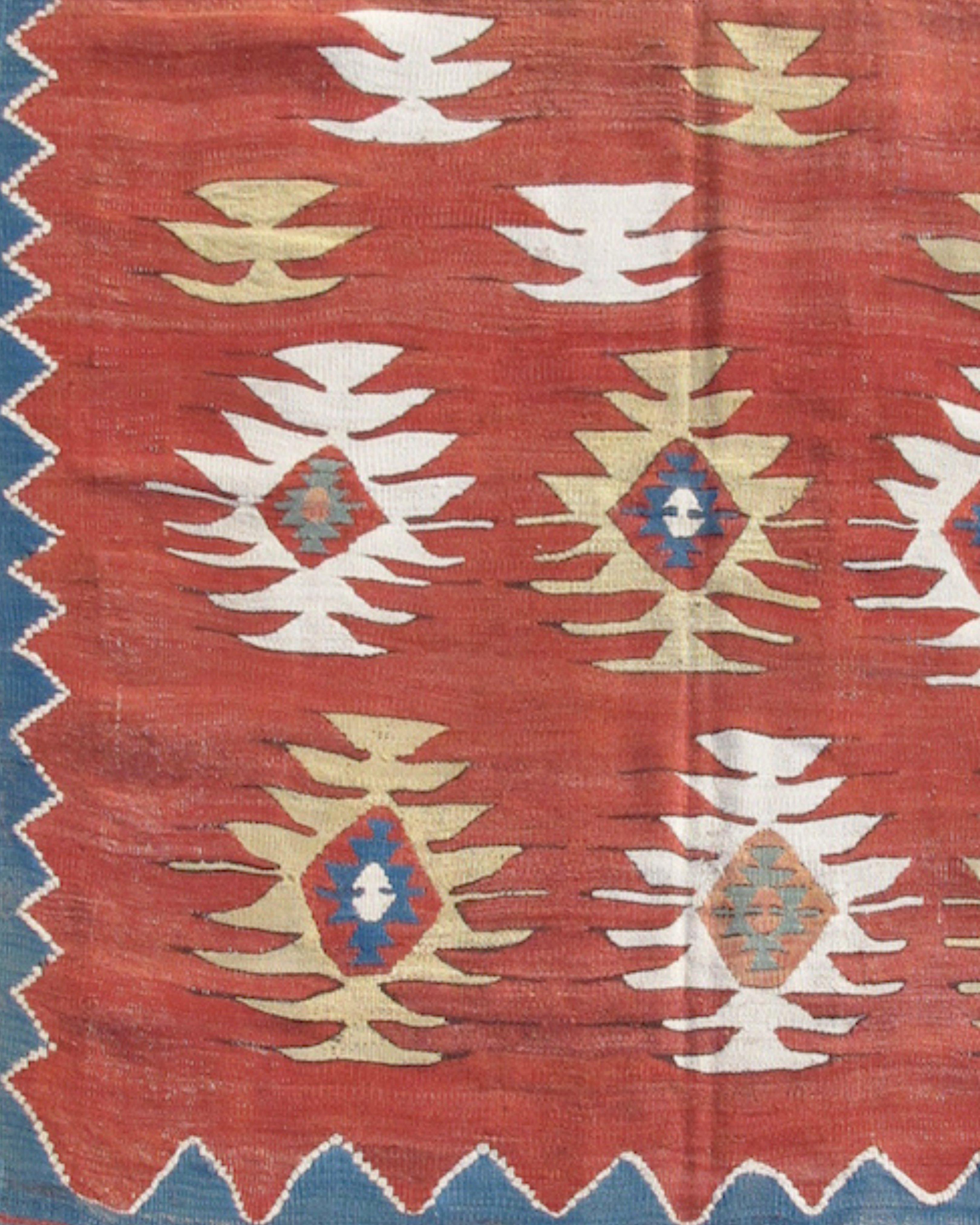 Anatolian Fethyie Kilim Rug, c. 1800 In Good Condition For Sale In San Francisco, CA