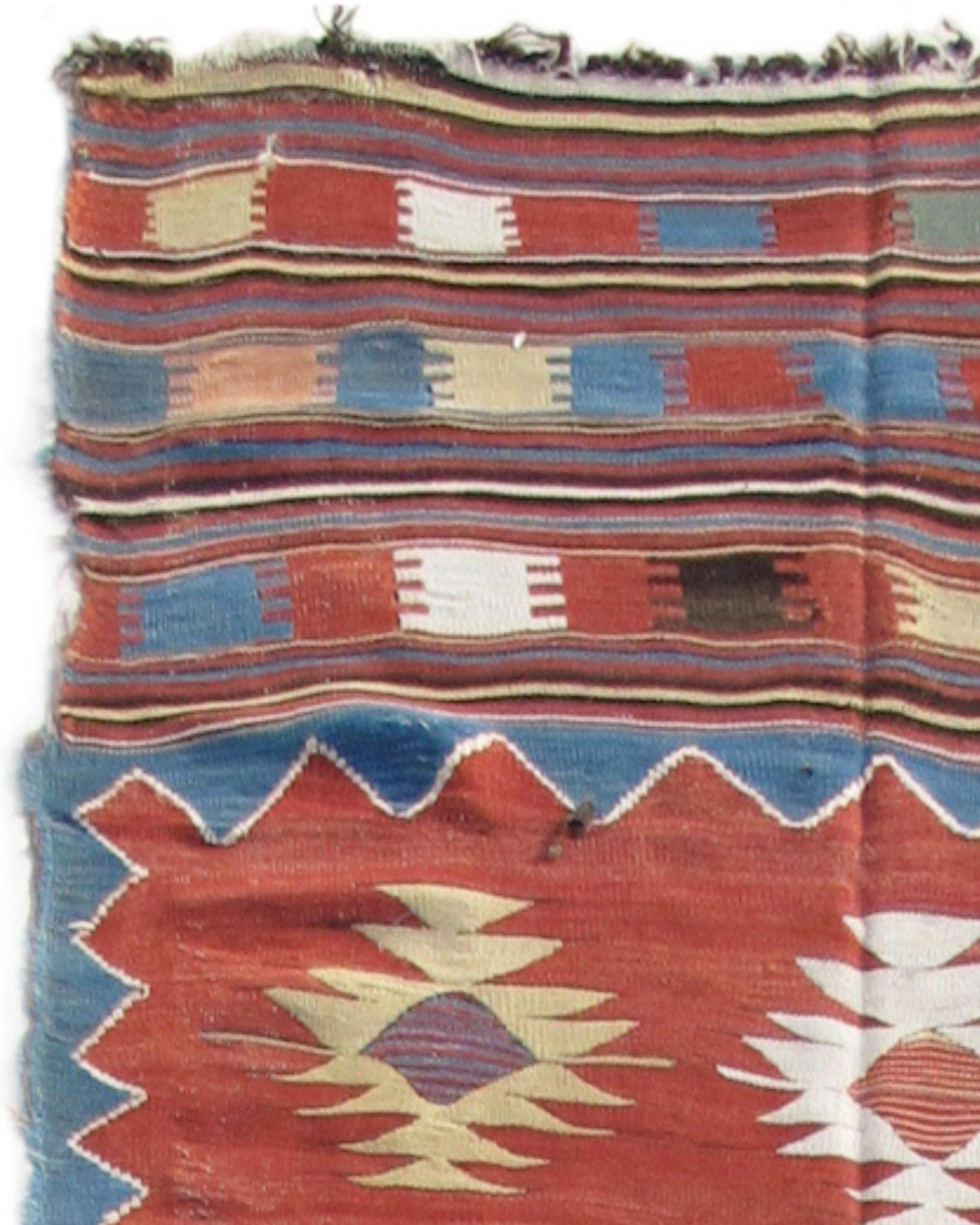 Anatolischer Fethyie-Kelim, um 1800 (Wolle) im Angebot