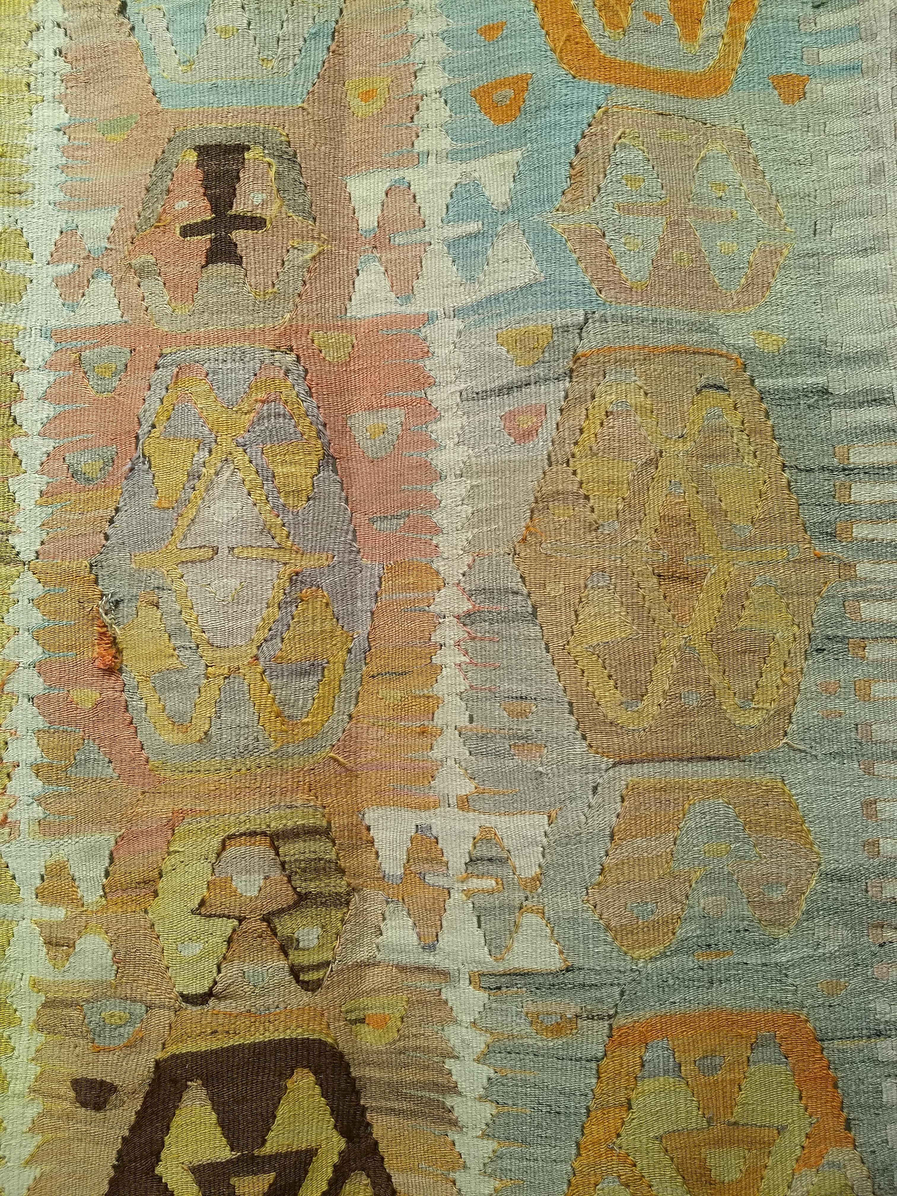 20th Century Vintage Anatolian Kilim in Allover Pattern For Sale