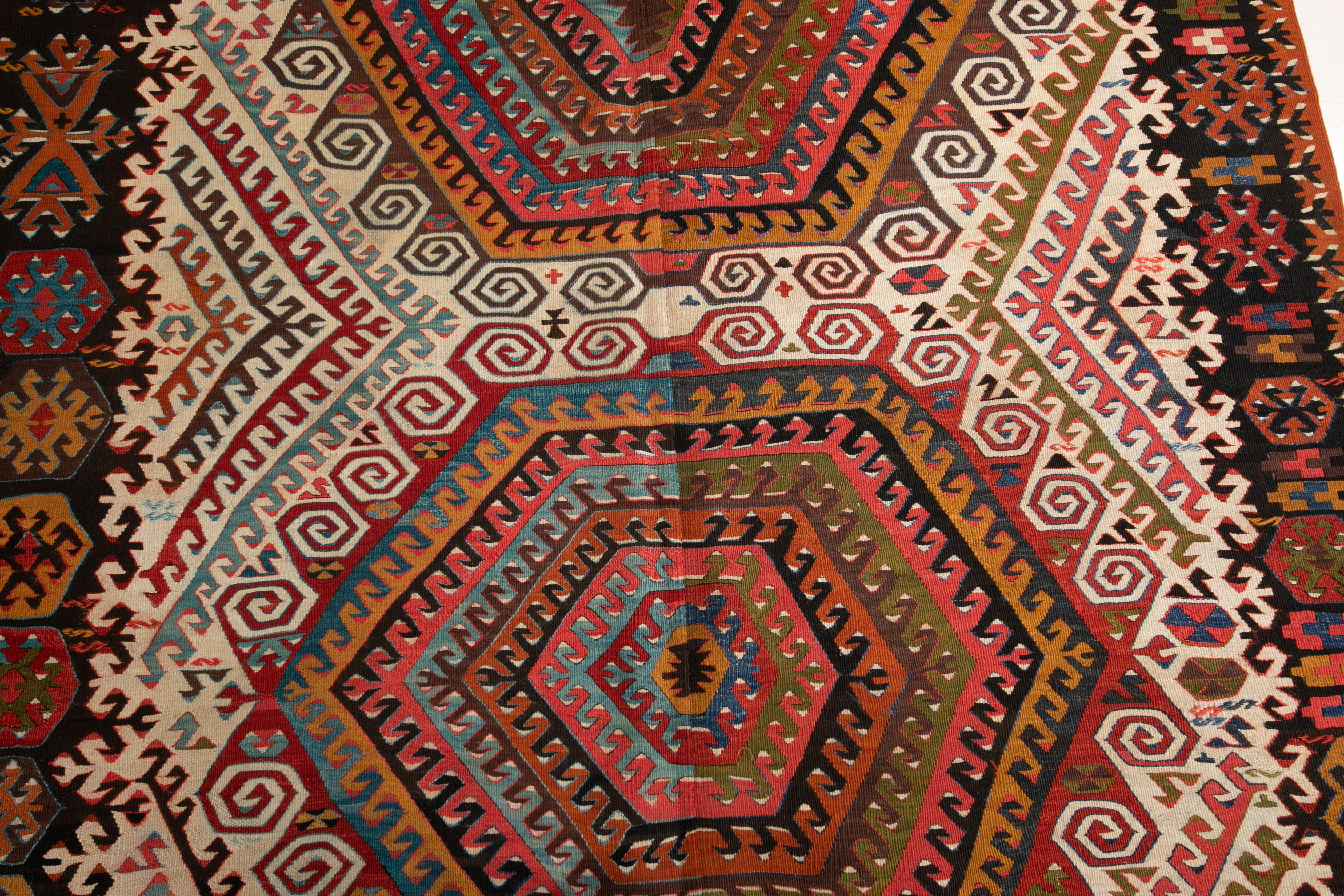 Kilim anatolico, fine XIX secolo. in vendita 4
