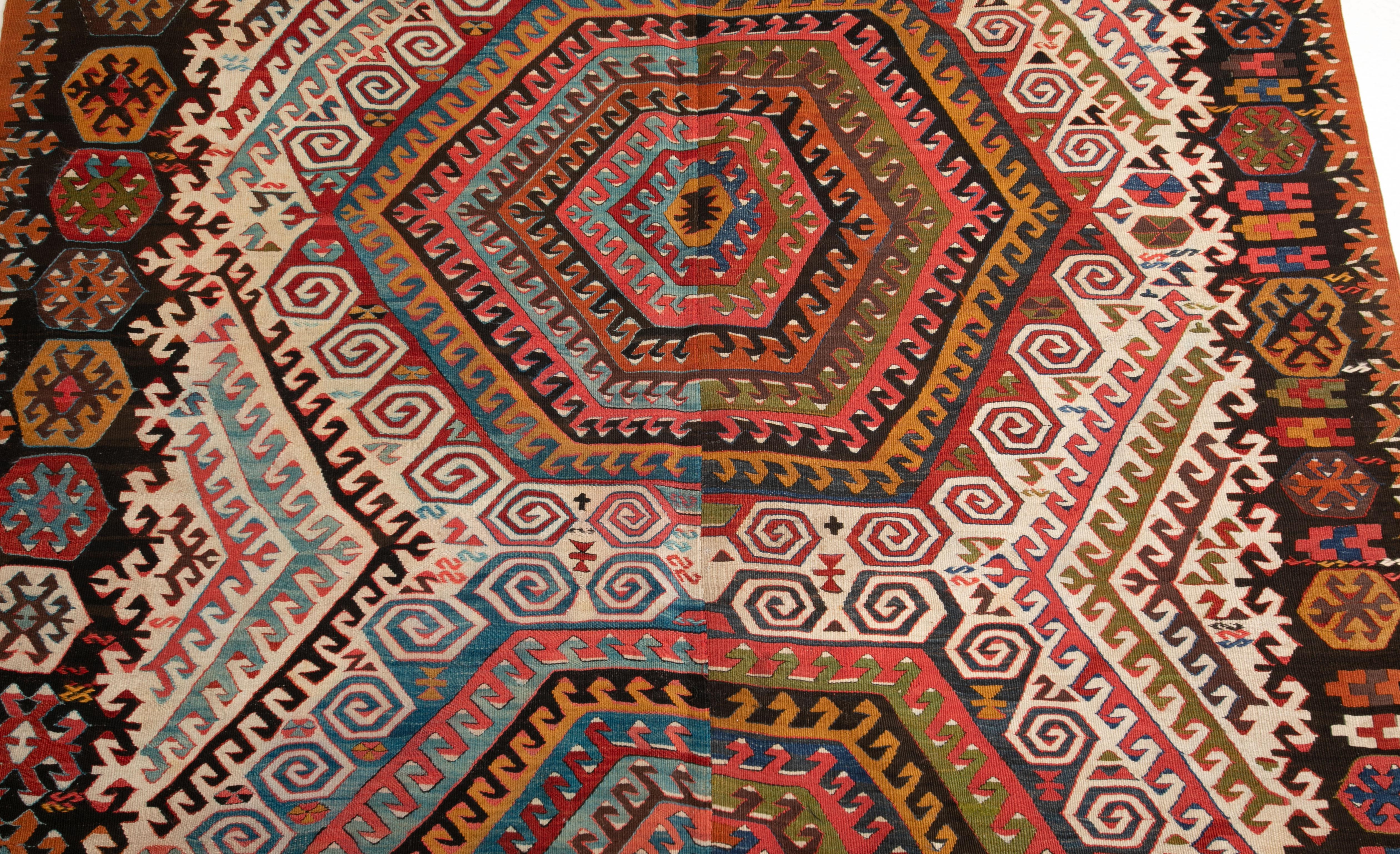 Kilim anatolico, fine XIX secolo. in vendita 5