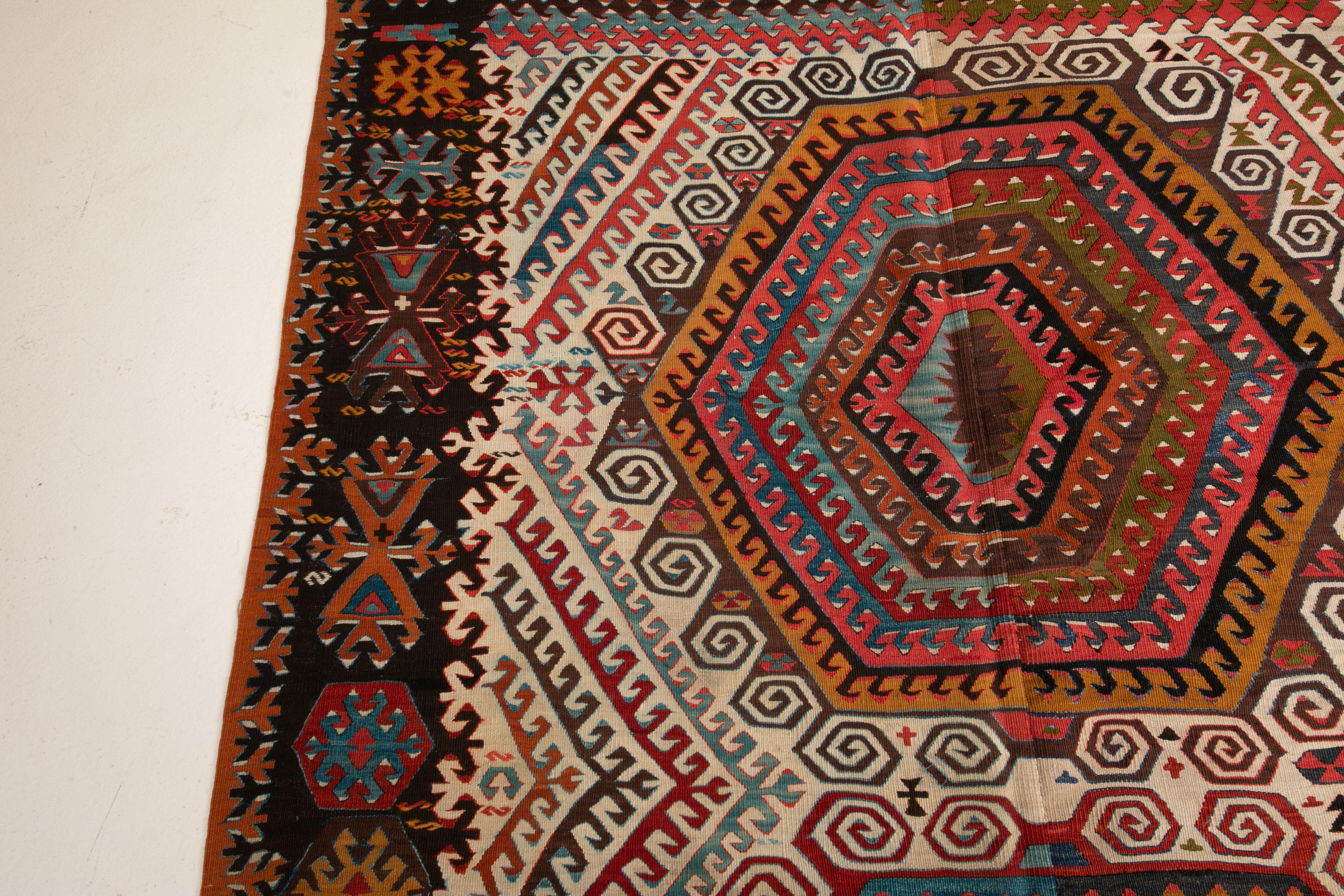 Kilim anatolico, fine XIX secolo. in vendita 3