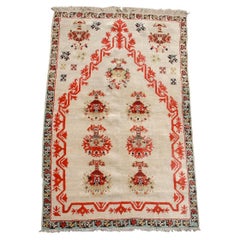 Anatolian Kirshehir Prayer Rug, 19th Century