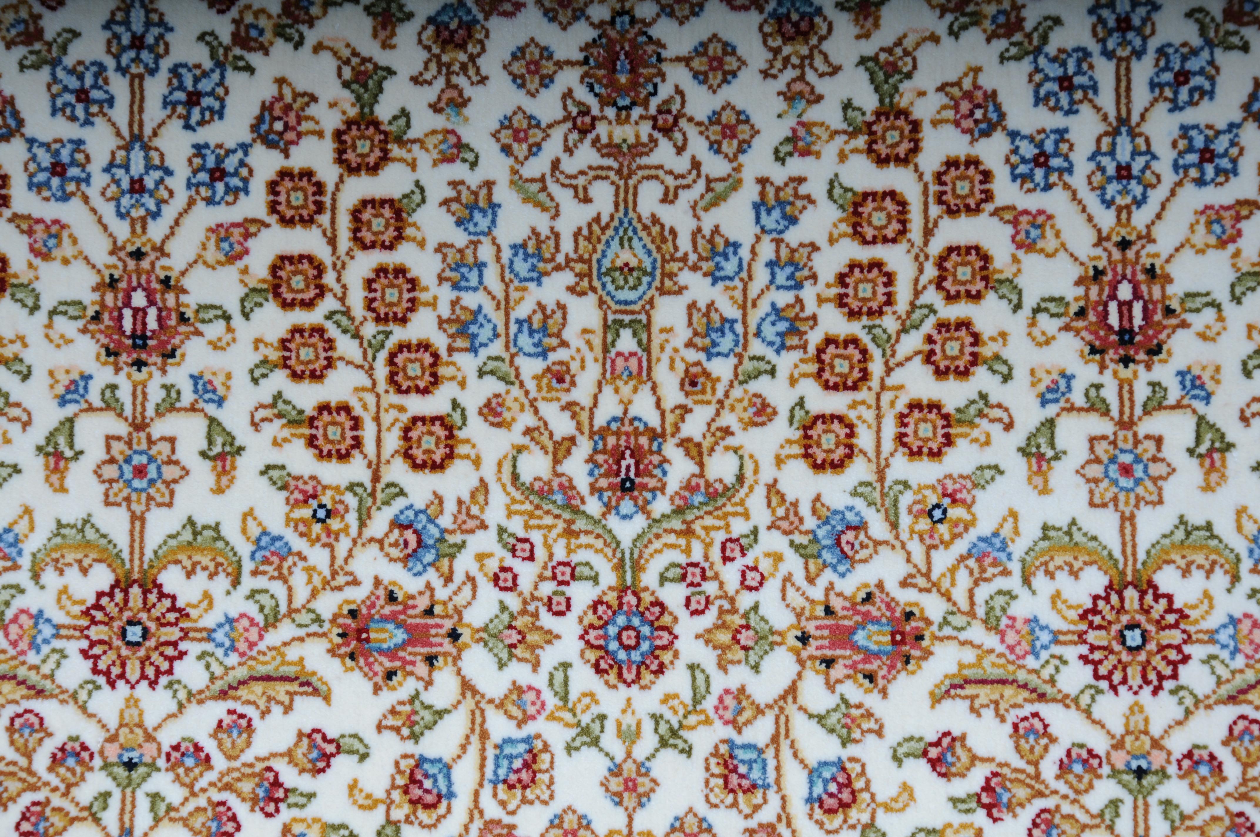 Tappeto da preghiera/tapestry anatolico in cotone/seta, XX secolo in vendita 4