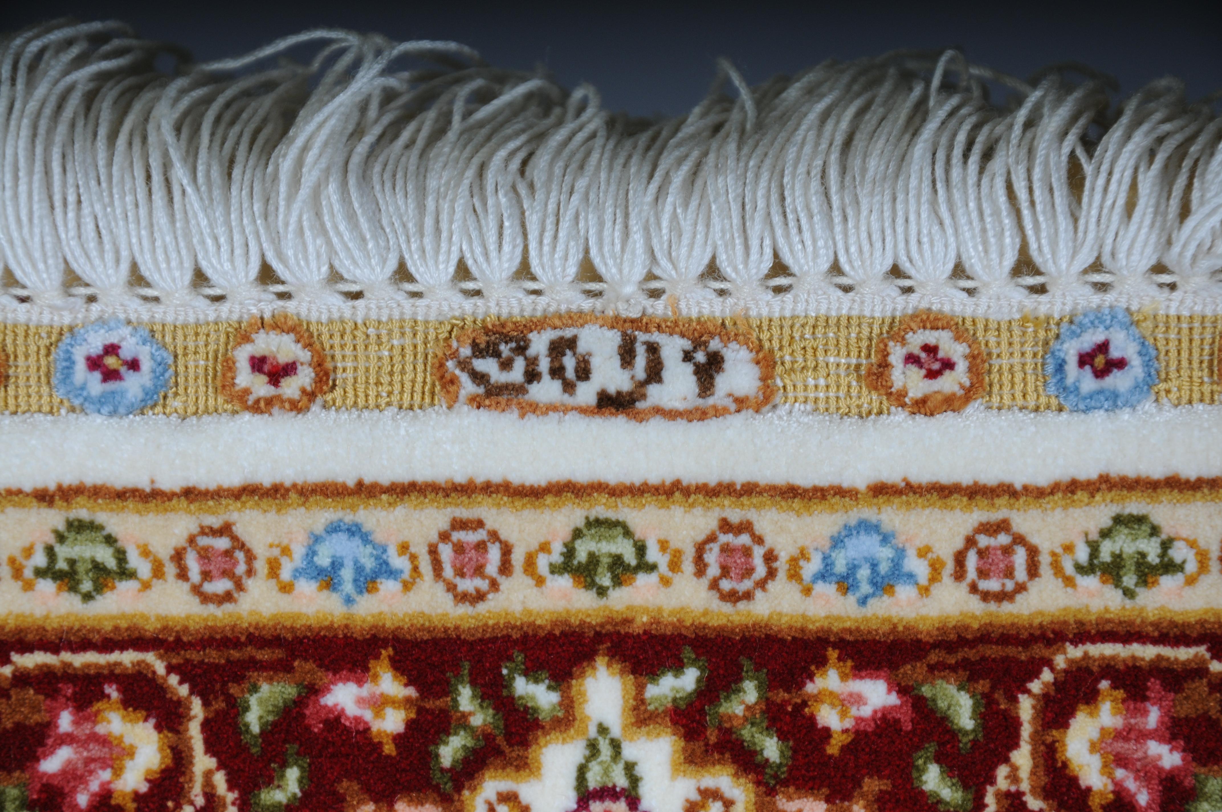Anatolian prayer rug/tapestry cotton/silk, 20th century For Sale 4