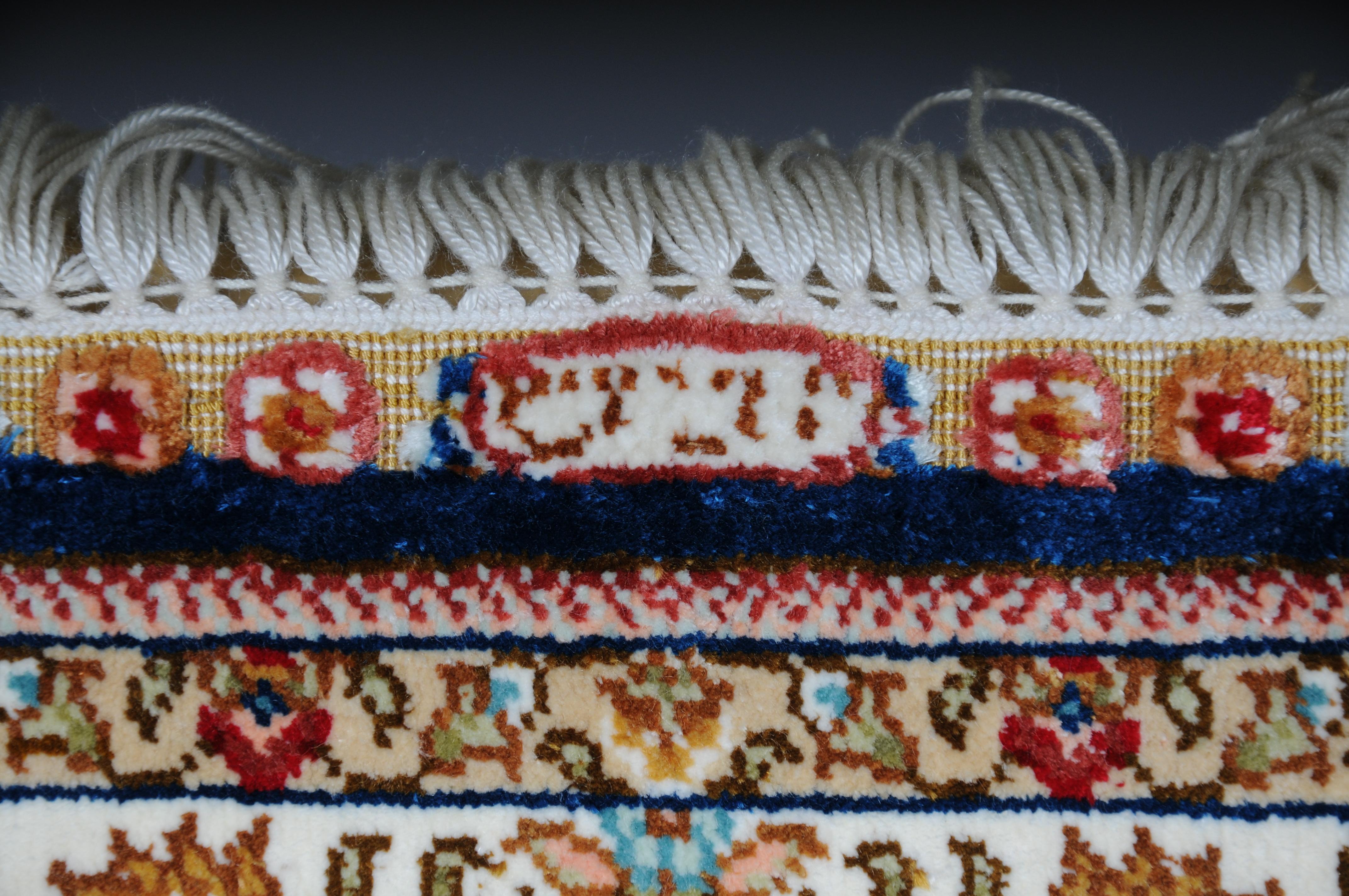 Anatolian prayer rug/tapestry cotton/silk, 20th century For Sale 6
