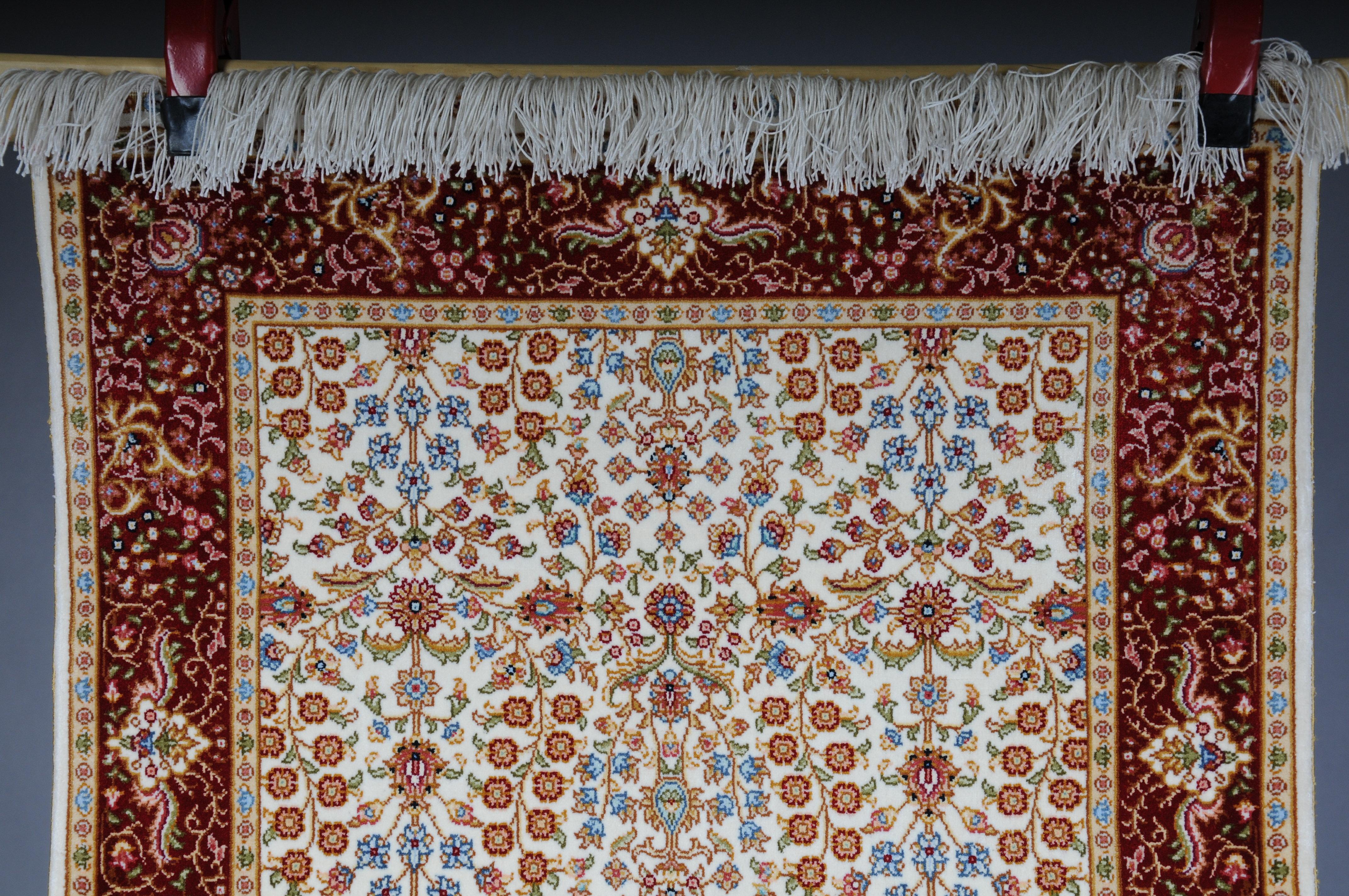 Turkish Anatolian prayer rug/tapestry cotton/silk, 20th century For Sale