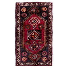 Anatolischer Yastik-Dorf Mini-Teppich - • Vintage Türkische Badematte / Fußmatte - • 2′×3′