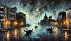 Recuerdos sobre Venecia, Impresión sobre lienzo Edición limitada de 50 por Anatolii Kozakov