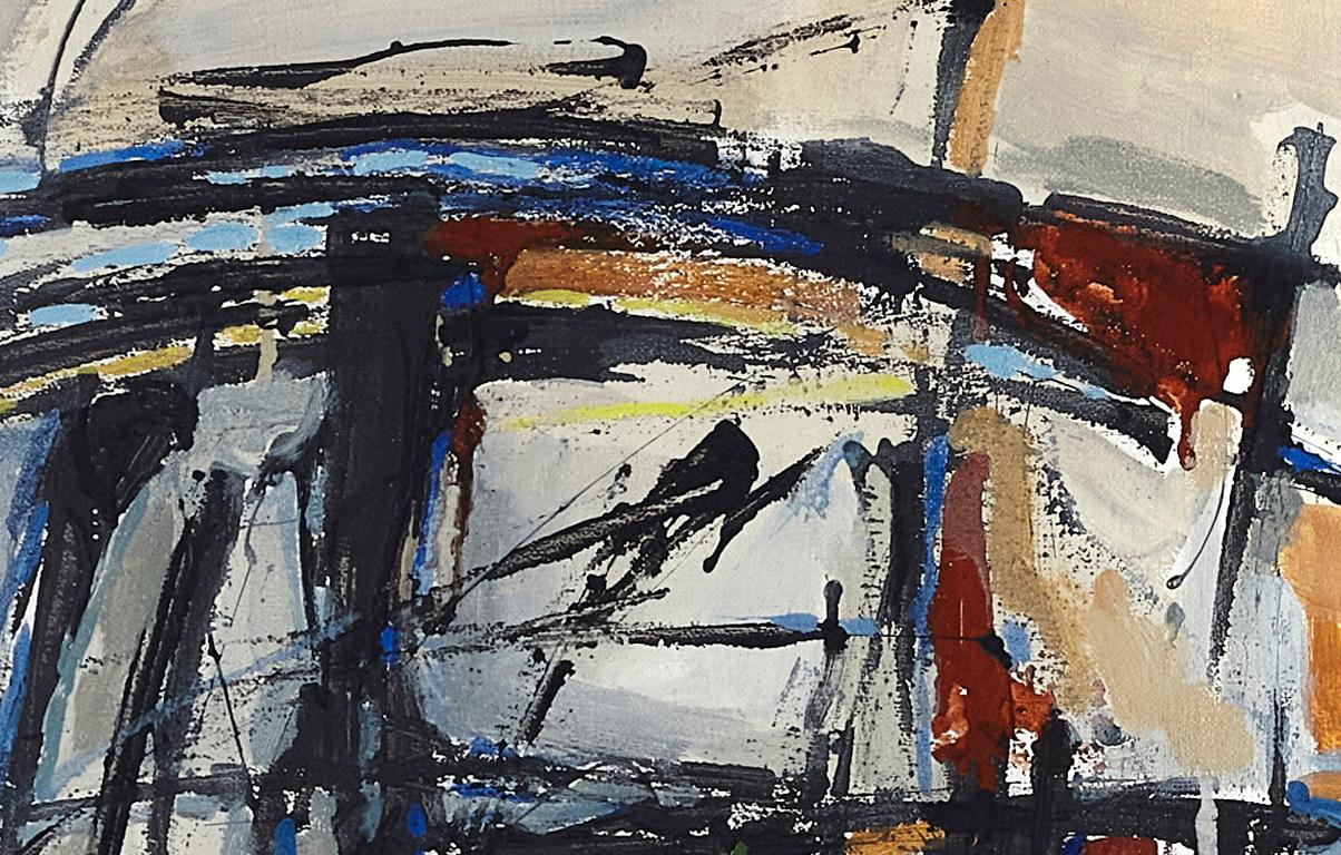 „Between here and there“ (Beige), Abstract Painting, von Anatoly Kost
